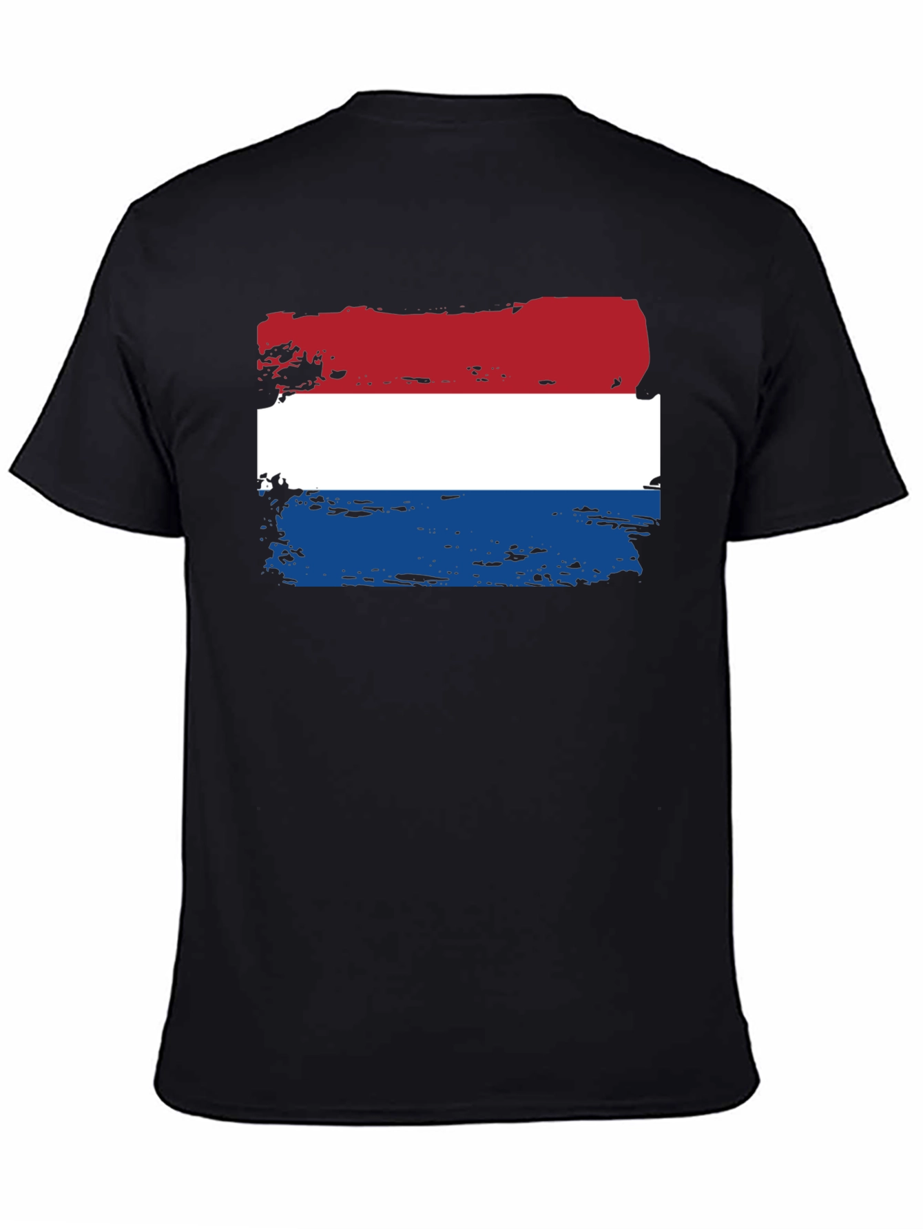 Dutch Flag T-Shirt - Distressed Style