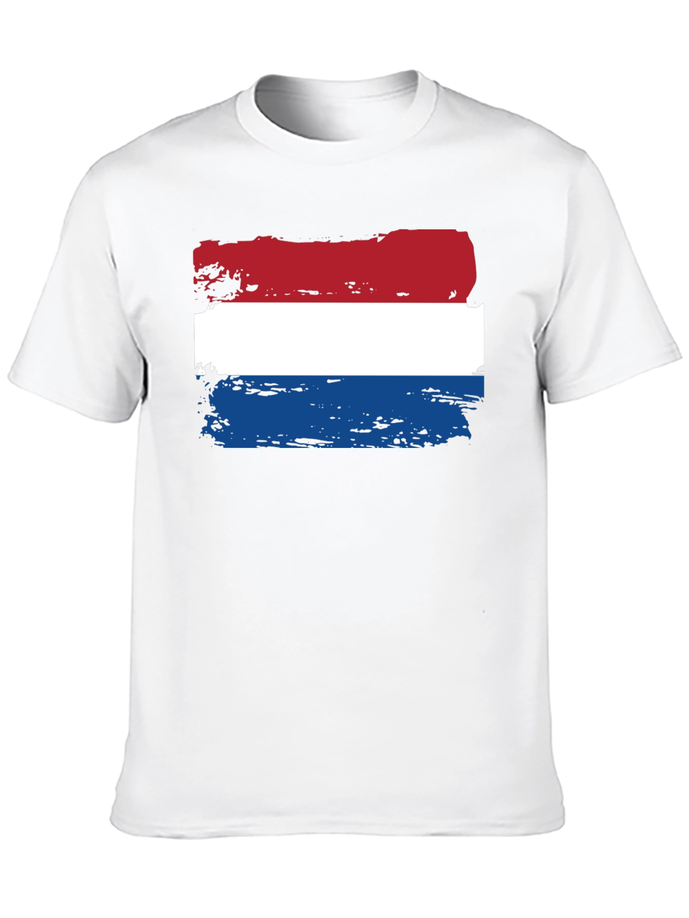 Dutch Flag T-Shirt - Distressed Style