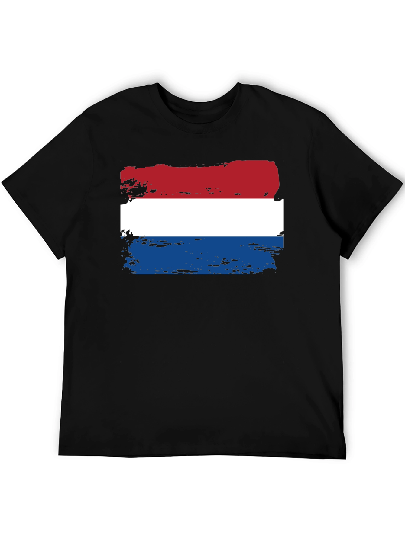 Dutch Flag T-Shirt - Distressed Style