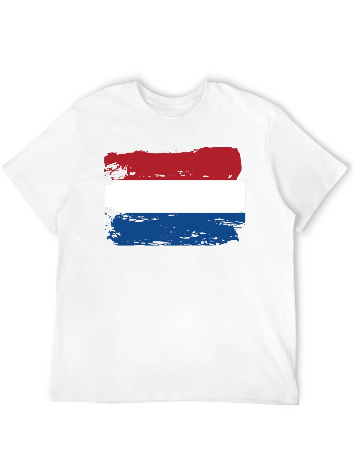 Dutch Flag T-Shirt - Distressed Style