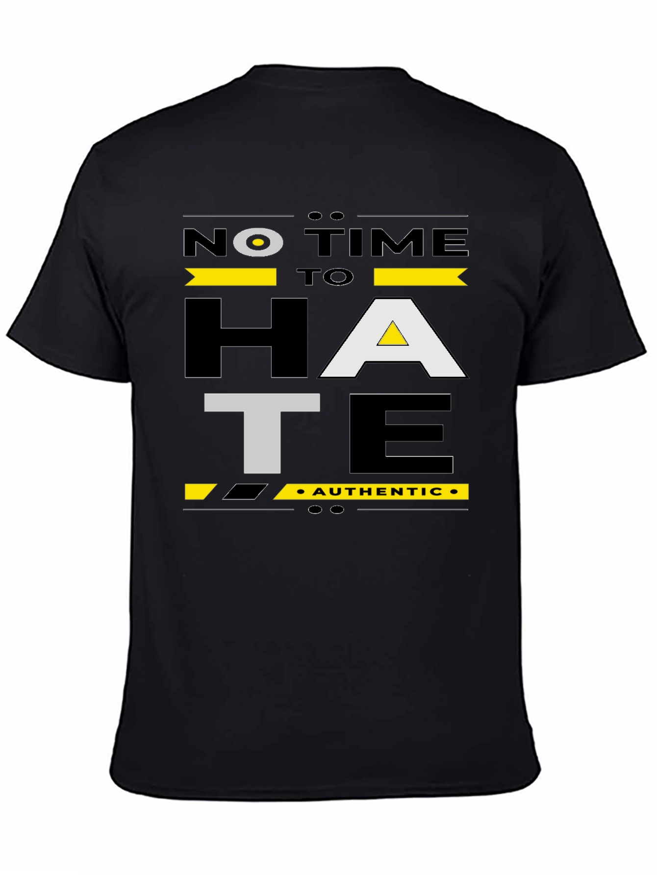 No Time To Hate Graphic Tee - Black