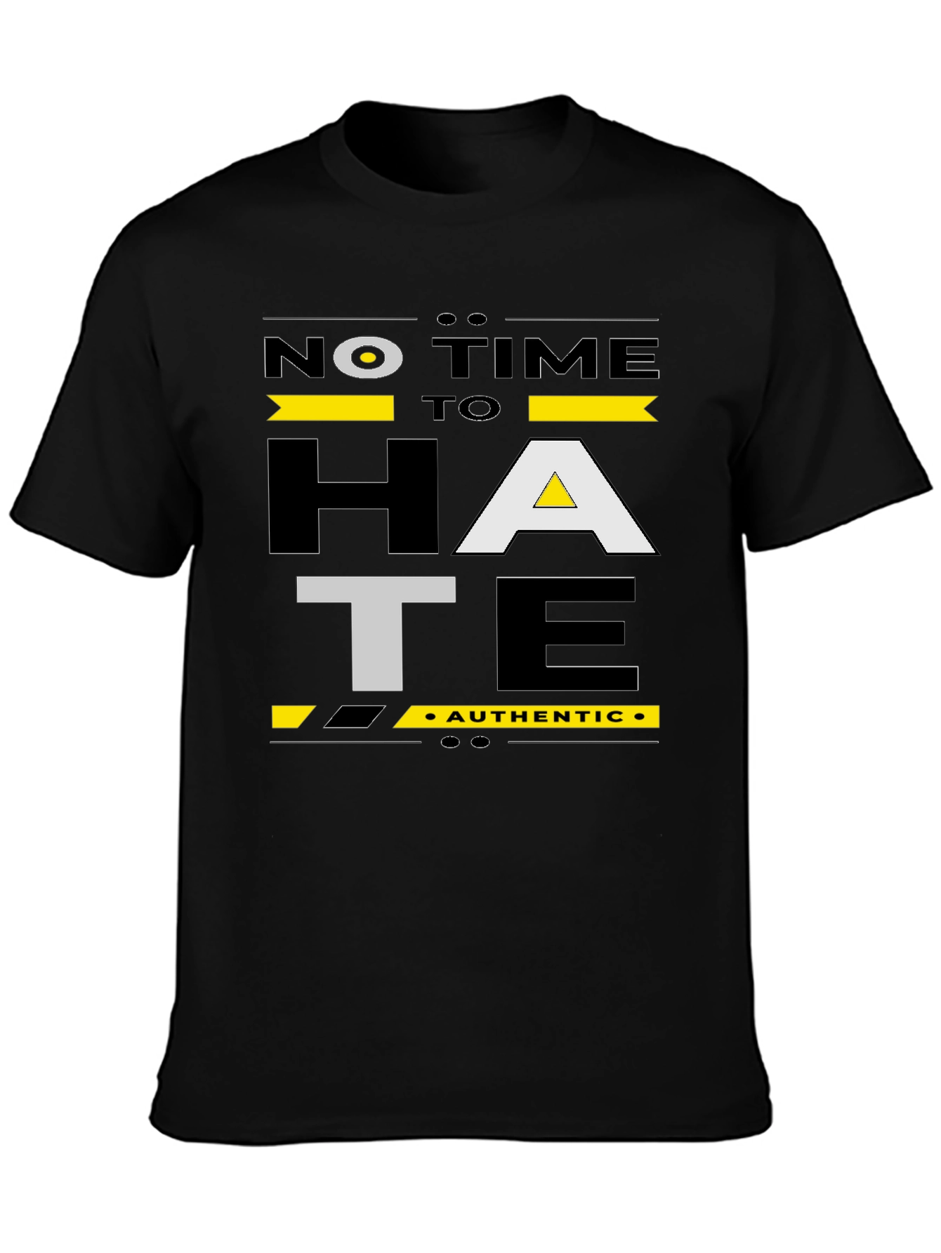 No Time To Hate Graphic Tee - Black