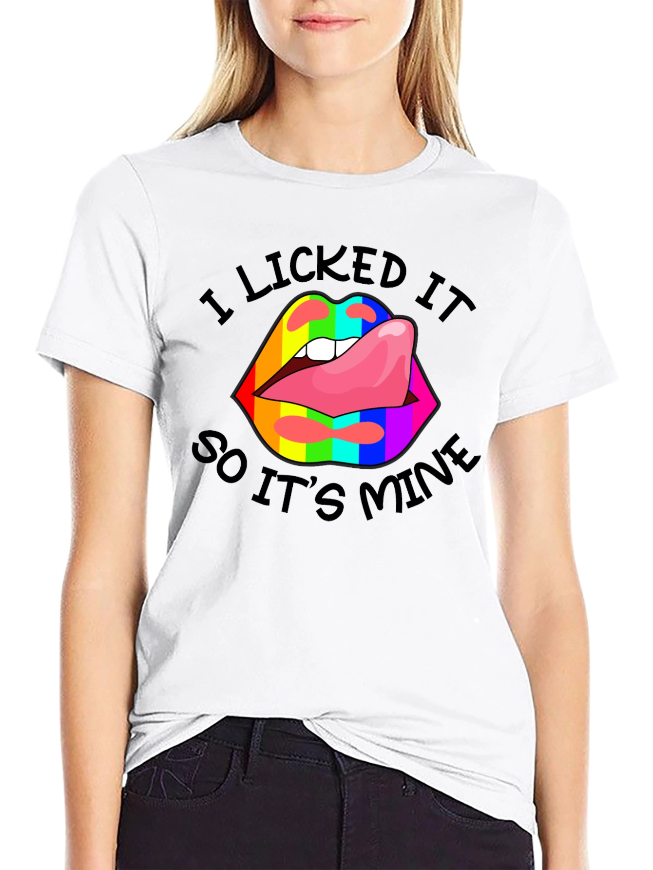 I Licked It Lips Graphic Tee