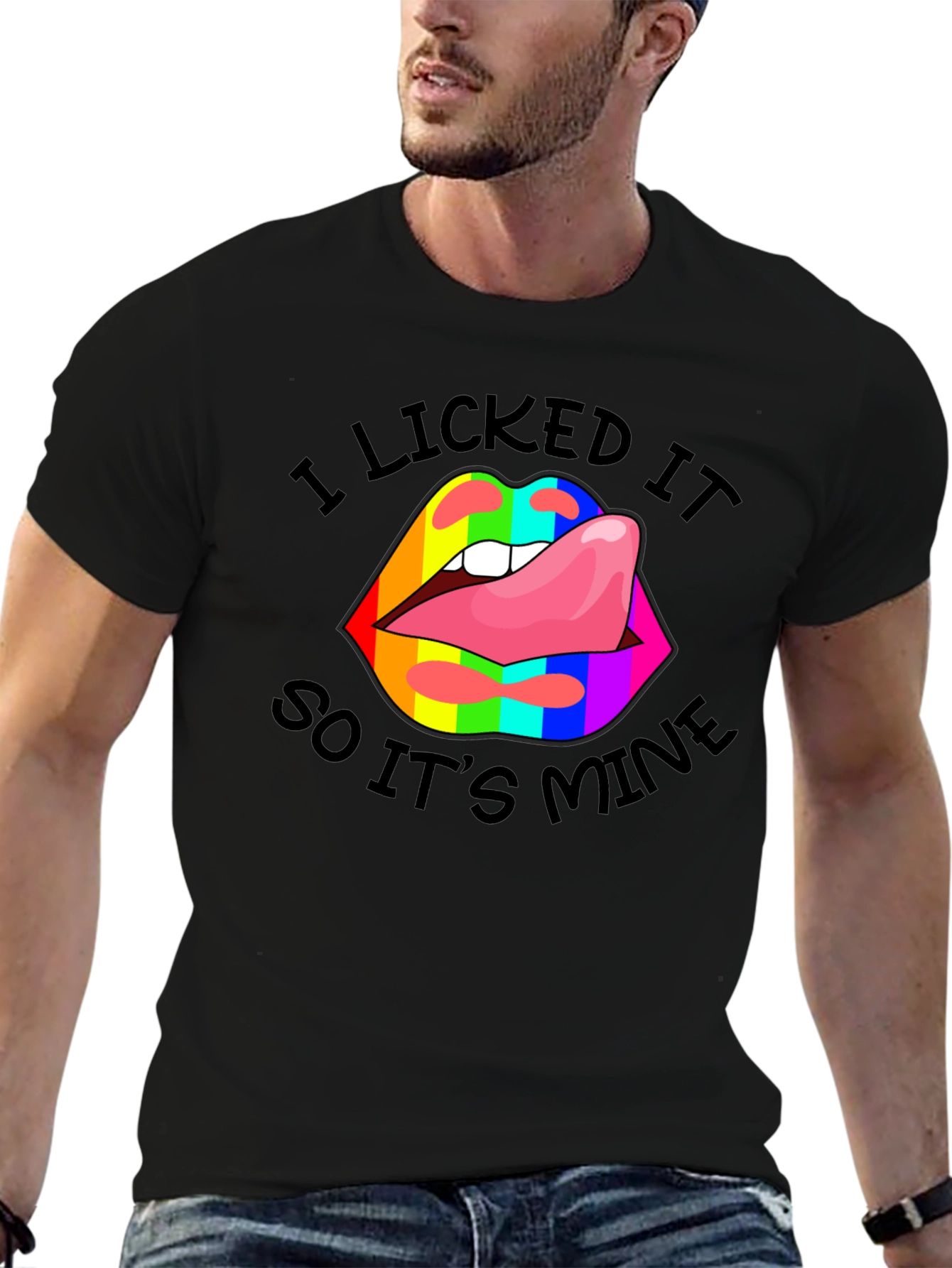 I Licked It Lips Graphic Tee