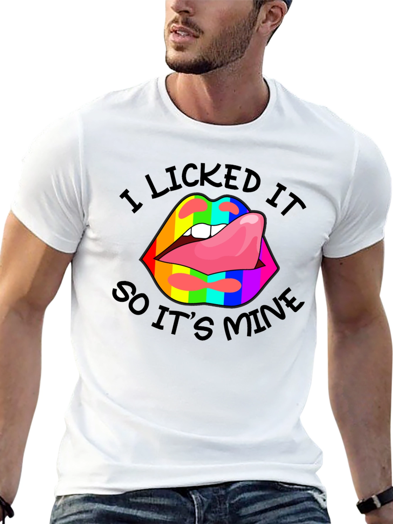 I Licked It Lips Graphic Tee