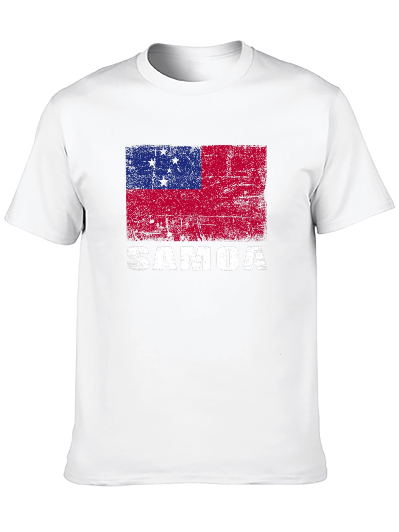 Samoa Flag T-Shirt - Distressed Design