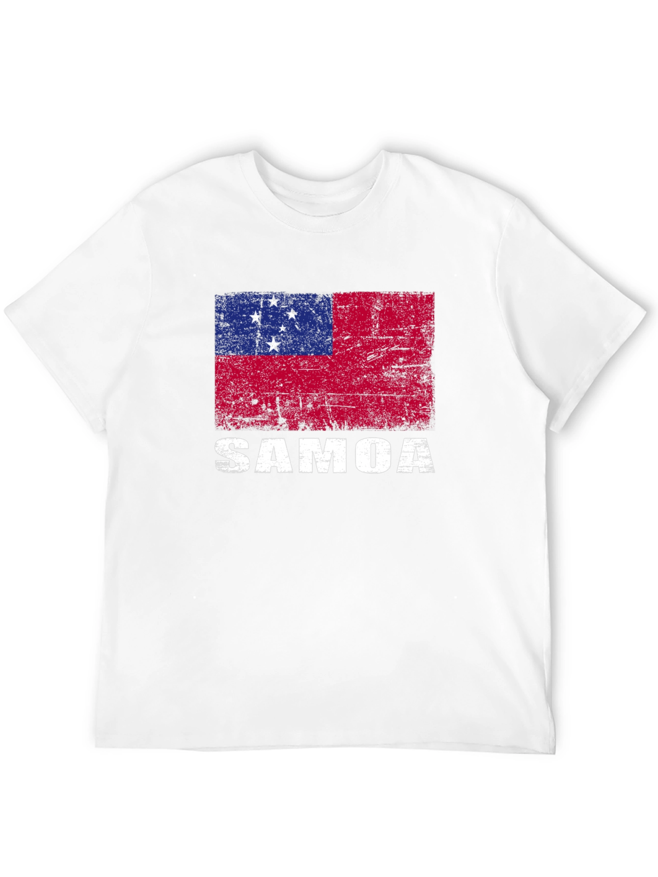 Samoa Flag T-Shirt - Distressed Design