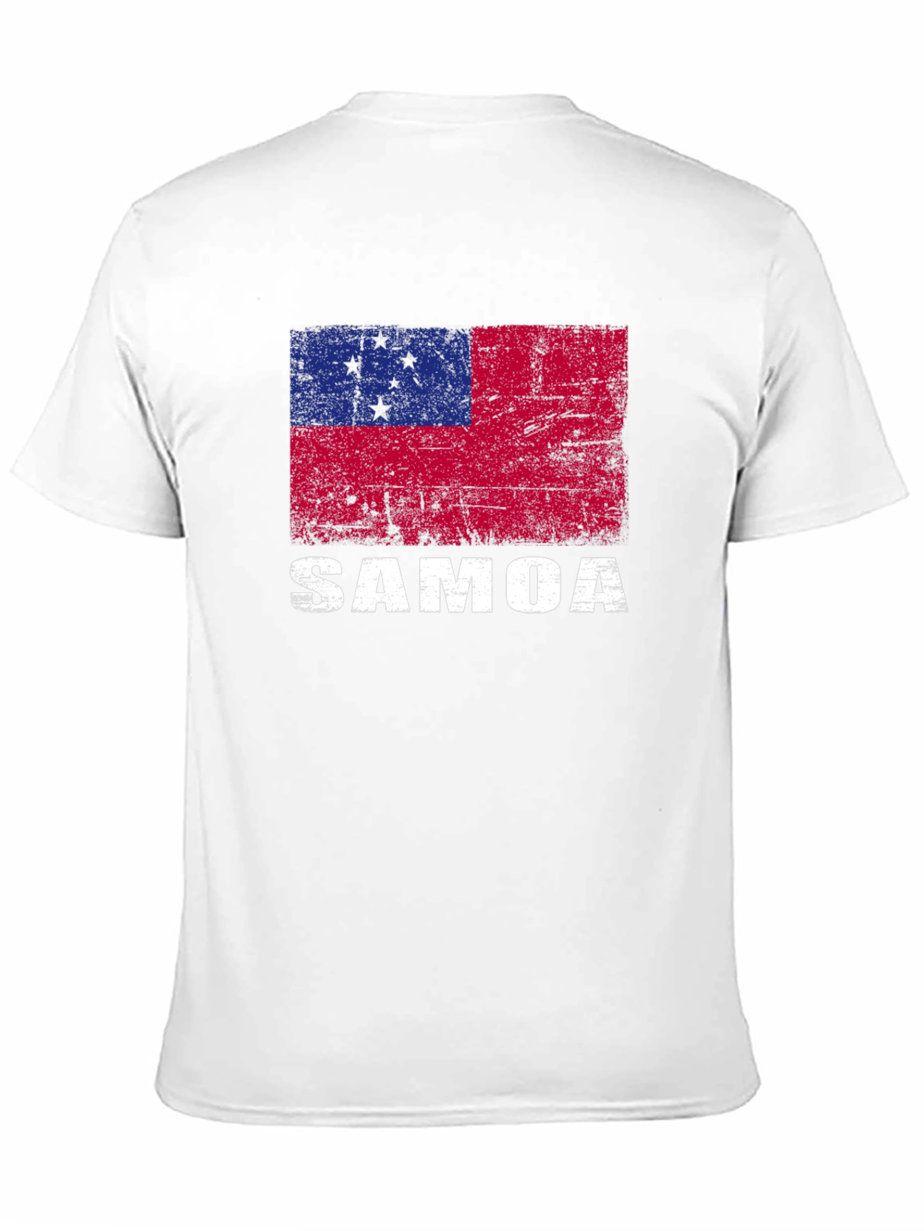 Samoa Flag T-Shirt - Distressed Design