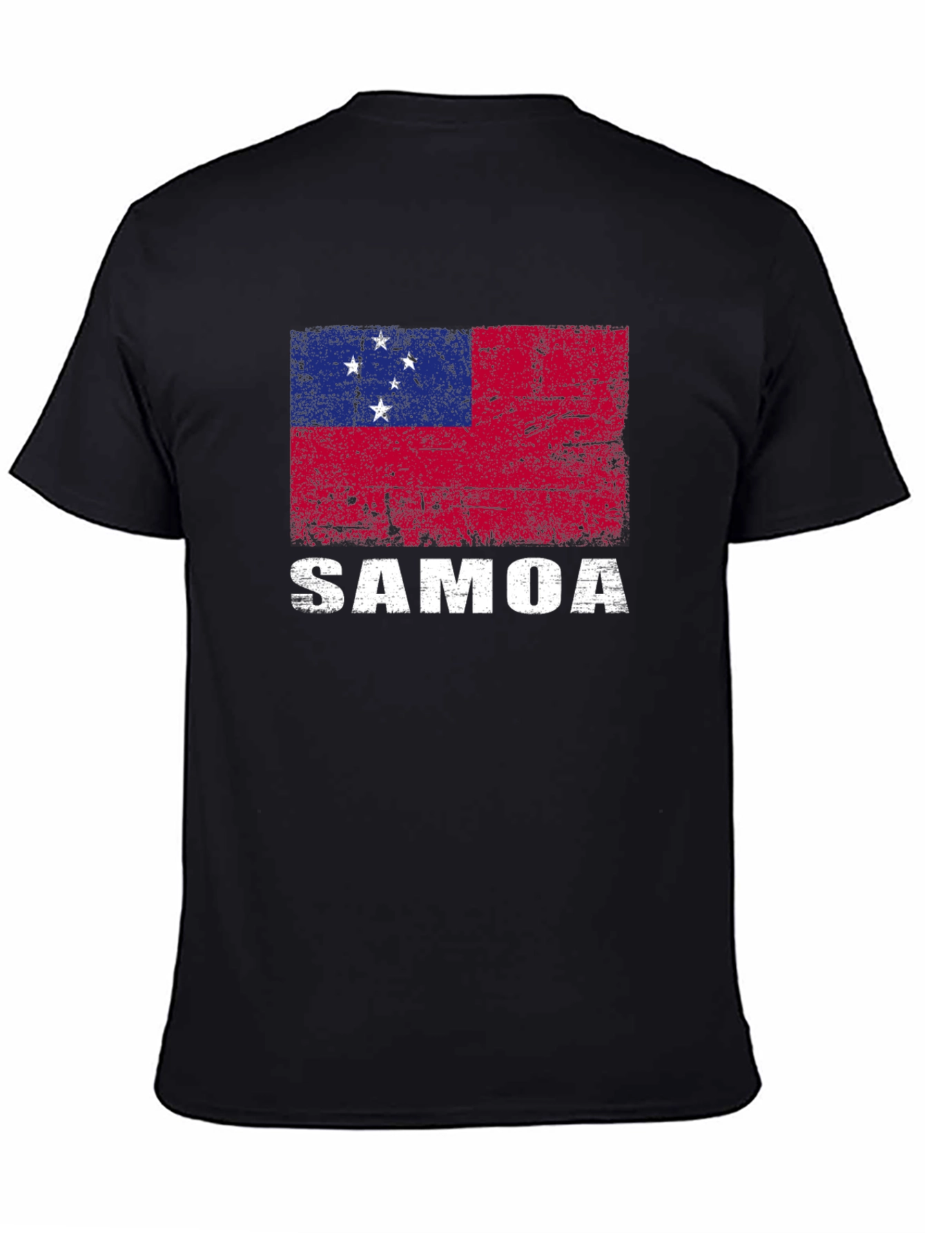 Samoa Flag T-Shirt - Distressed Design