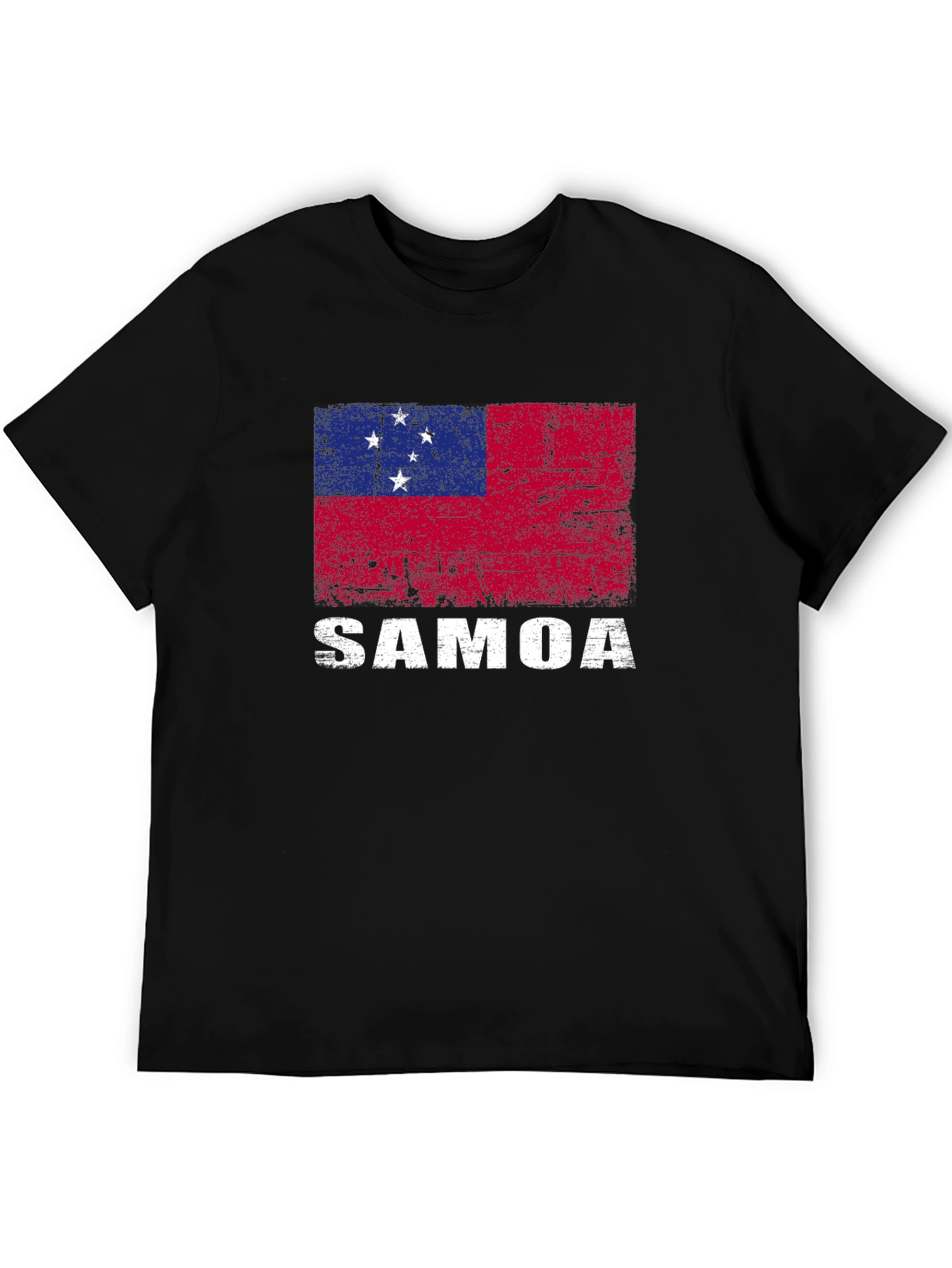 Samoa Flag T-Shirt - Distressed Design