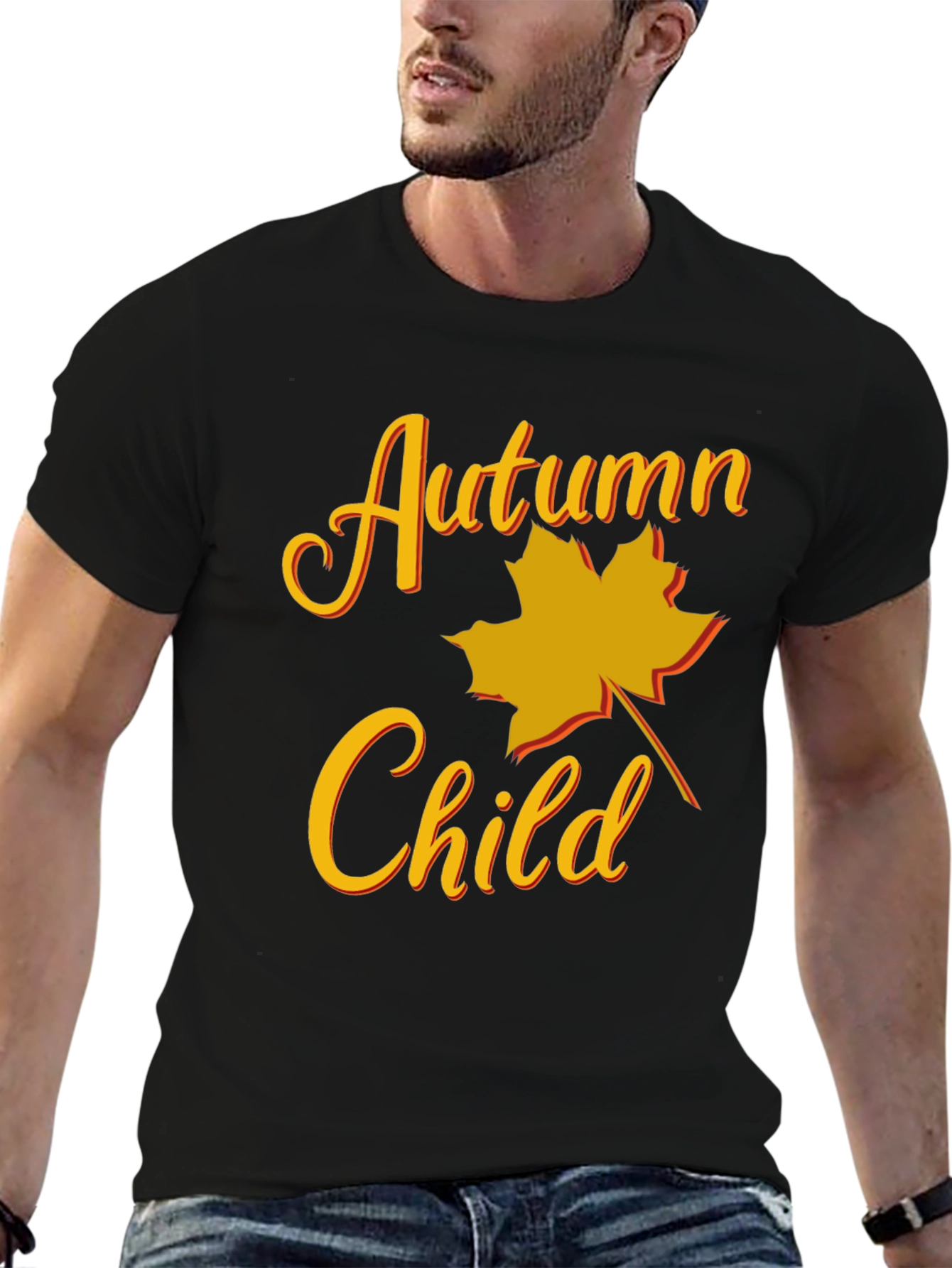 Autumn Child Graphic Tee - Fall Season T-Shirt