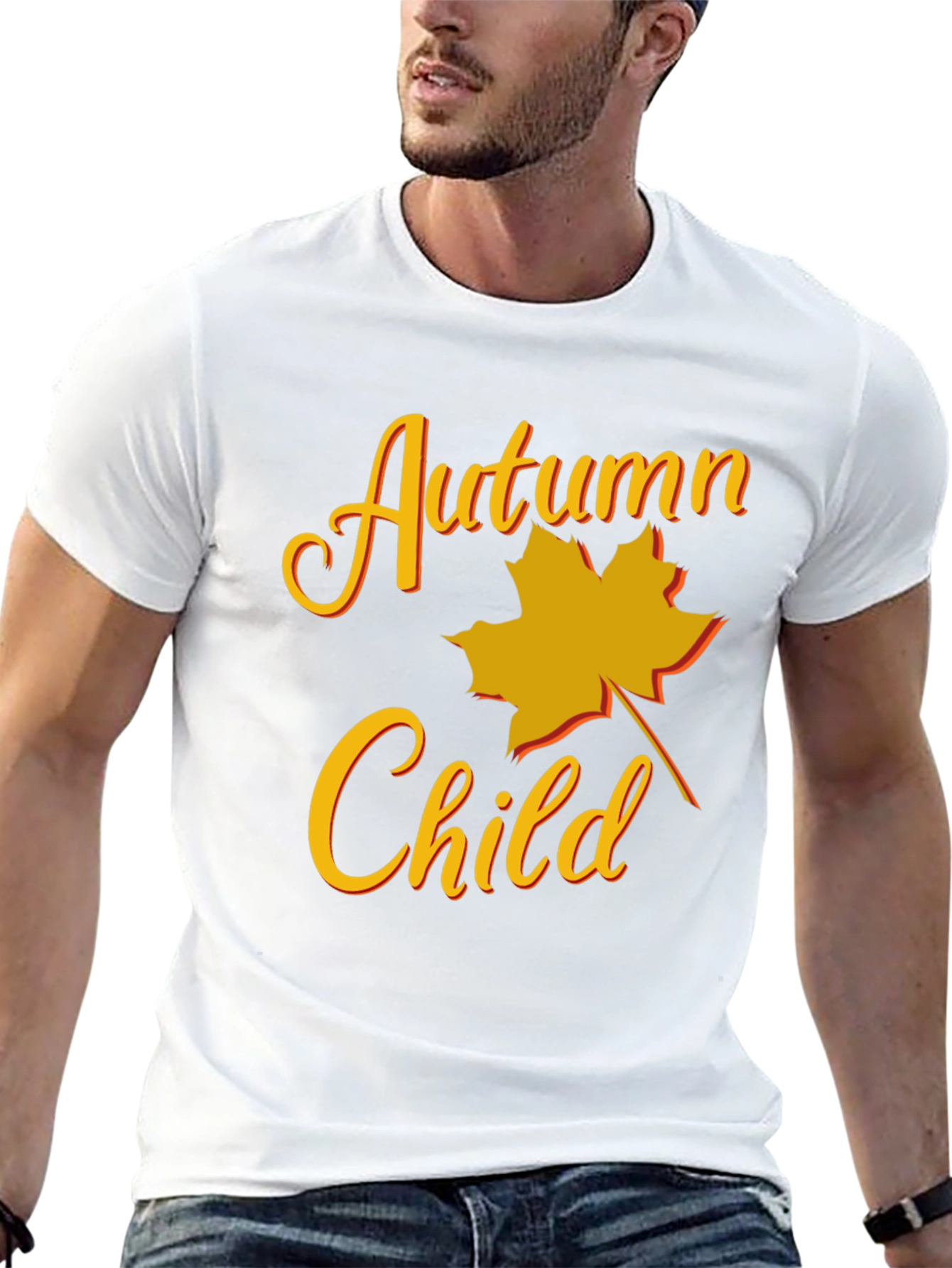 Autumn Child Graphic Tee - Fall Season T-Shirt