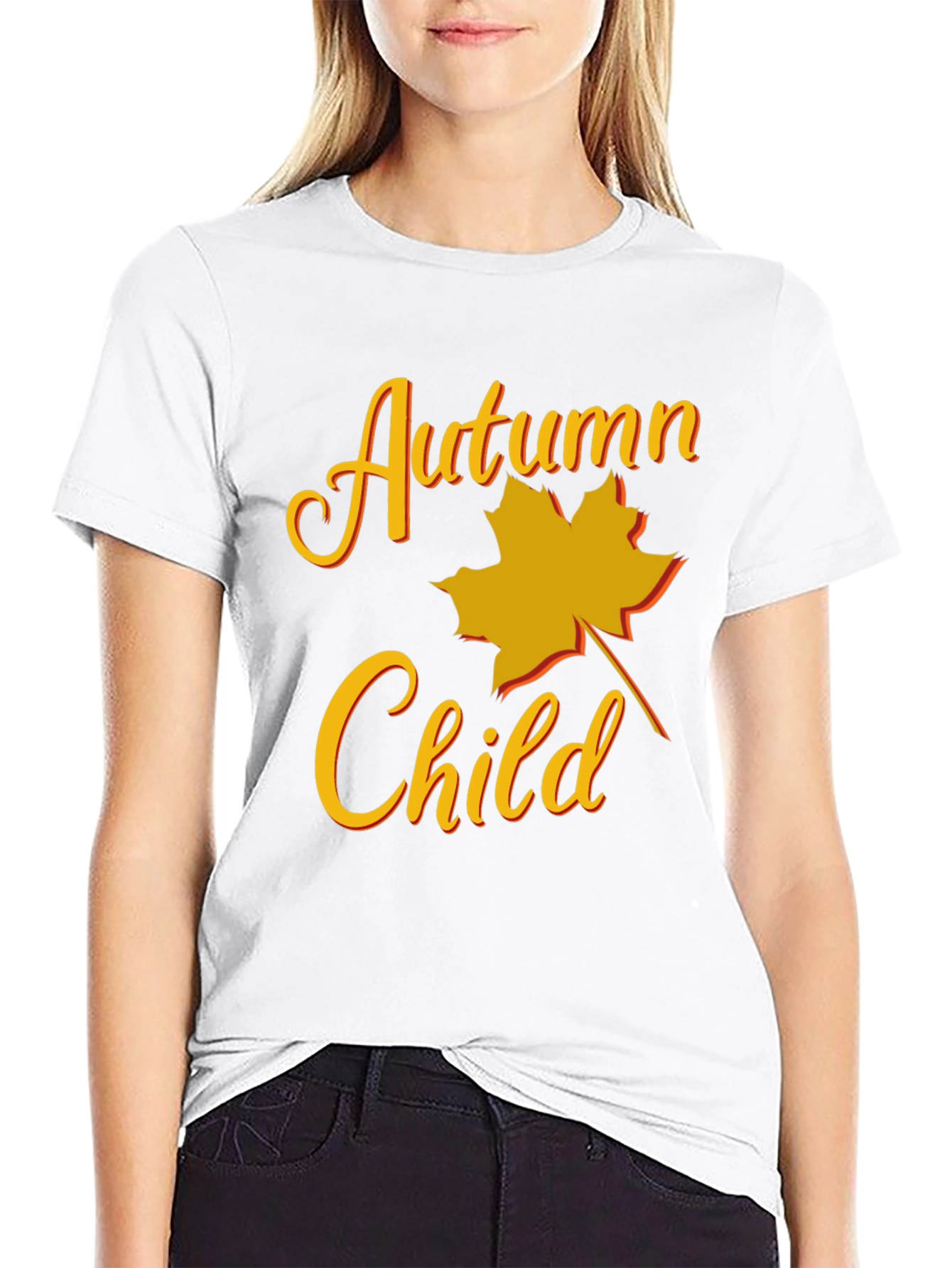Autumn Child Graphic Tee - Fall Season T-Shirt