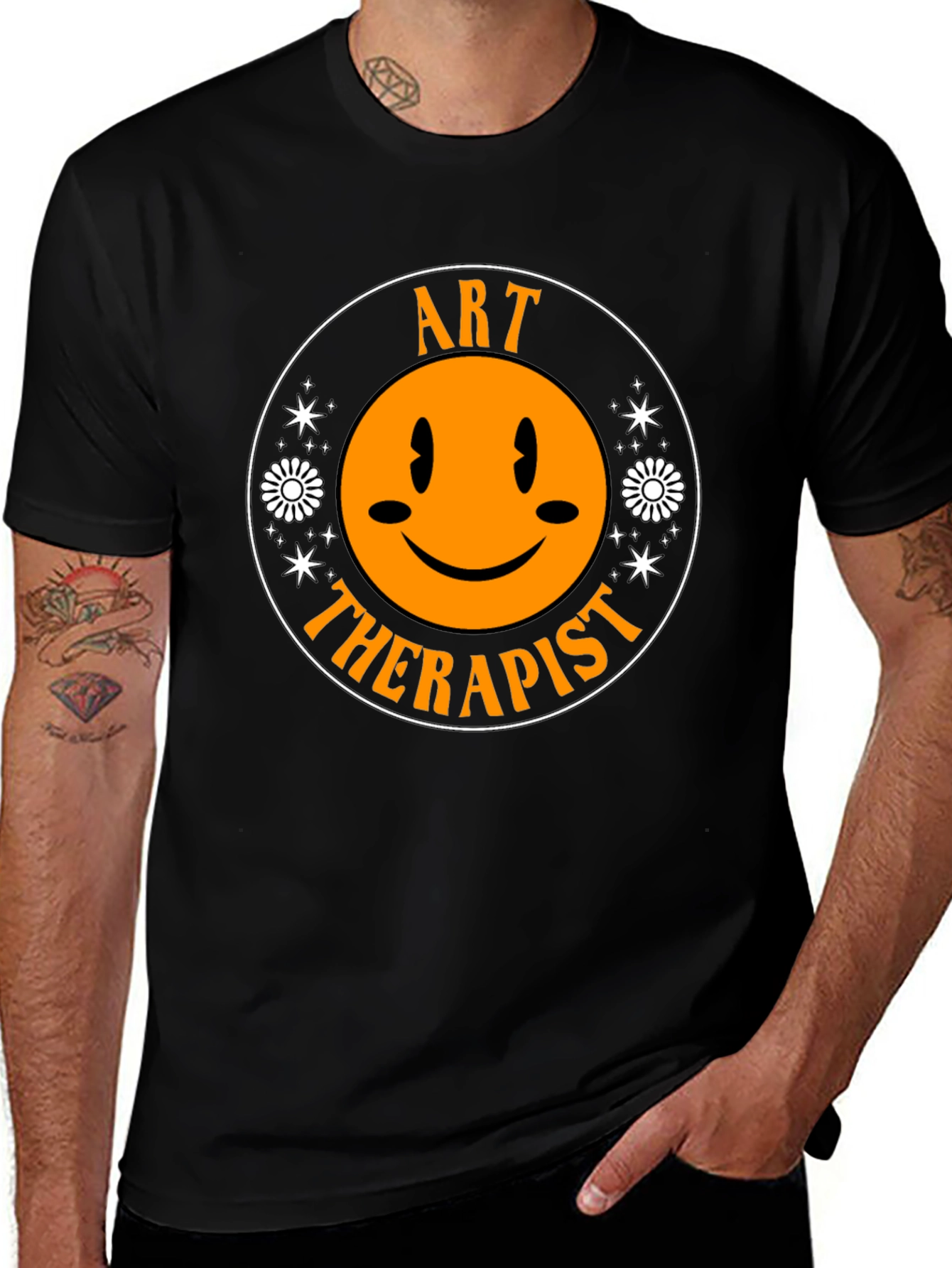 Art Therapist Smiley Face T-Shirt