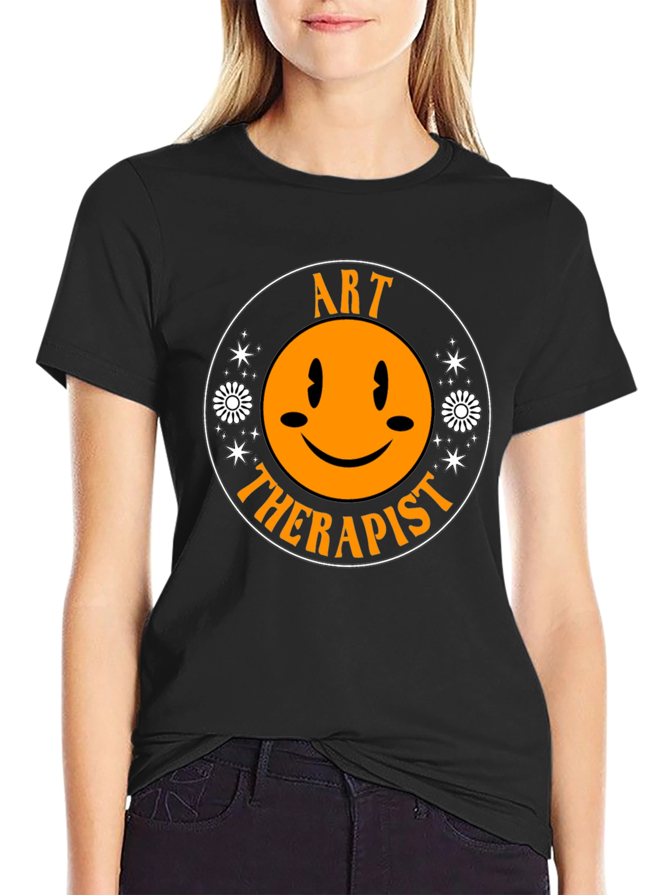 Art Therapist Smiley Face T-Shirt