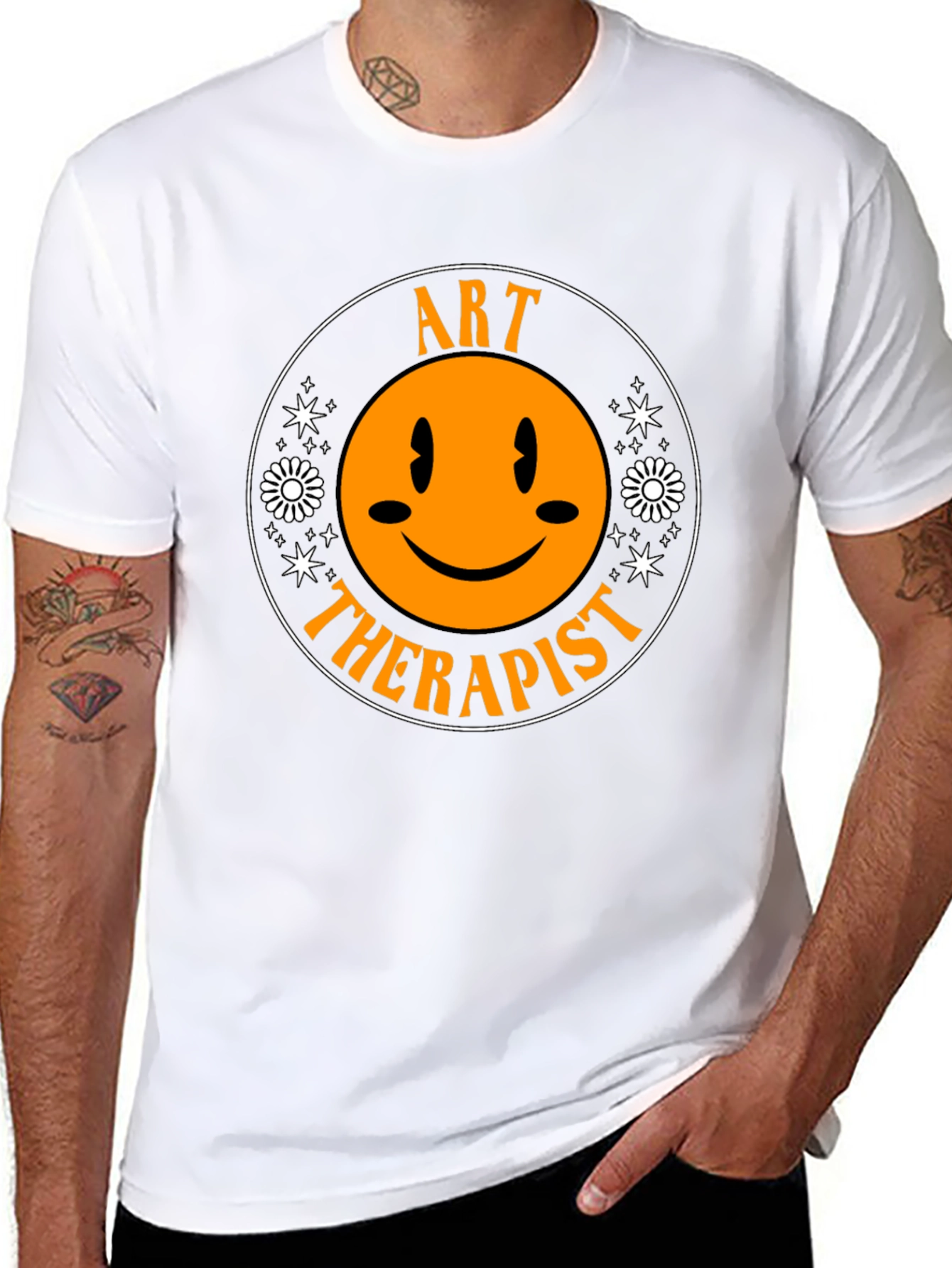 Art Therapist Smiley Face T-Shirt