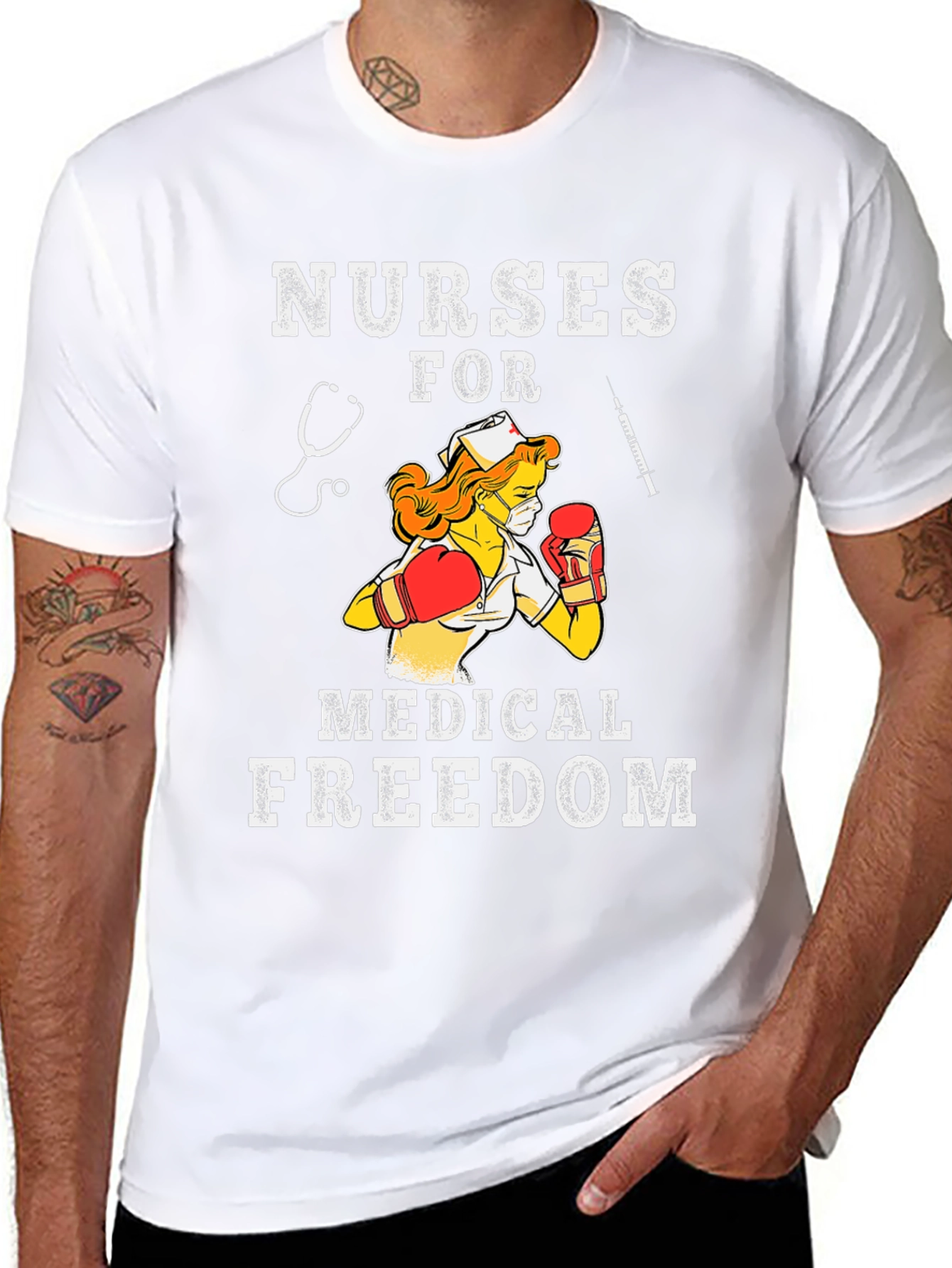 Nurses for Medical Freedom Graphic T-Shirt