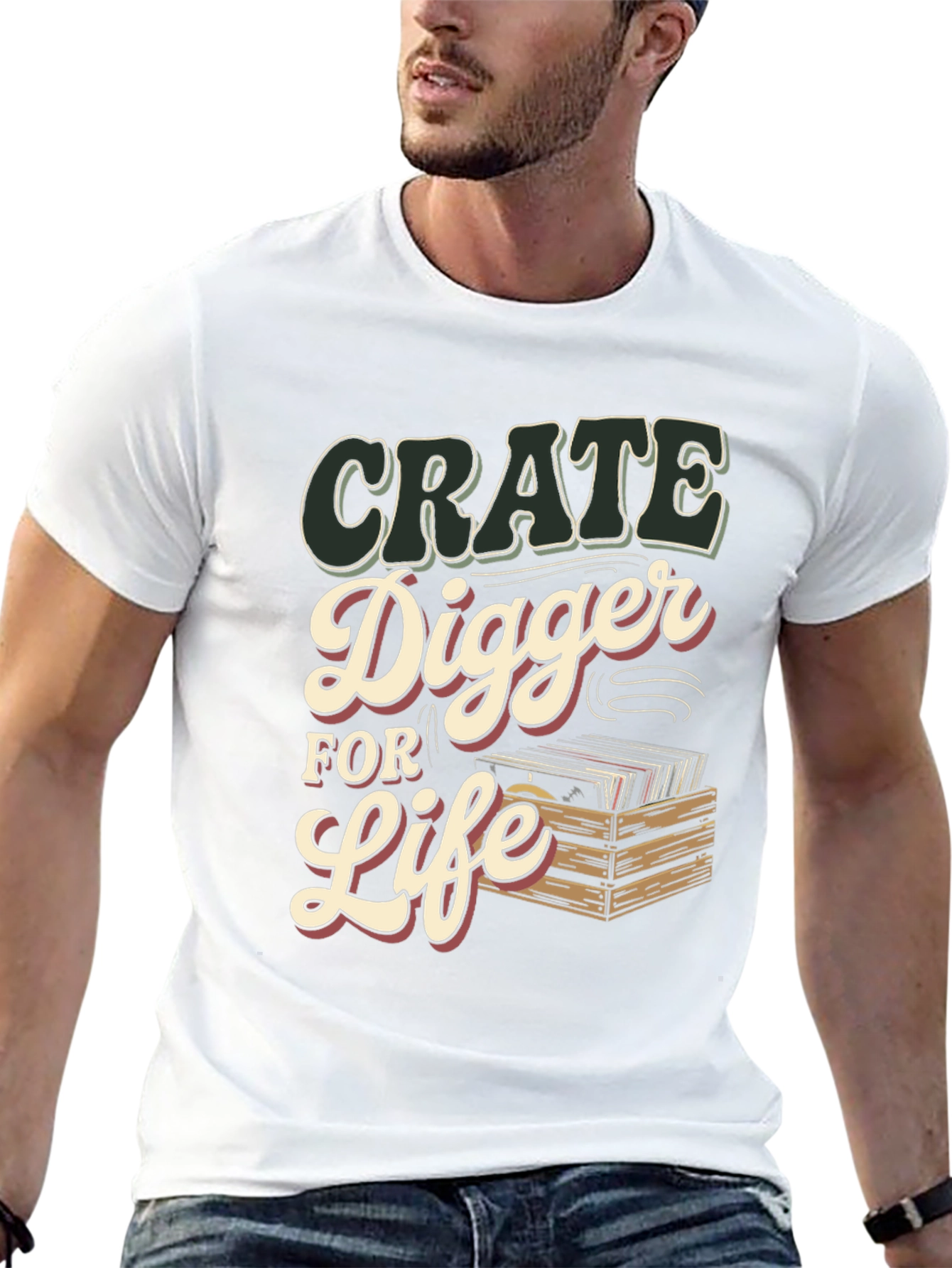 Crate Digger for Life T-Shirt