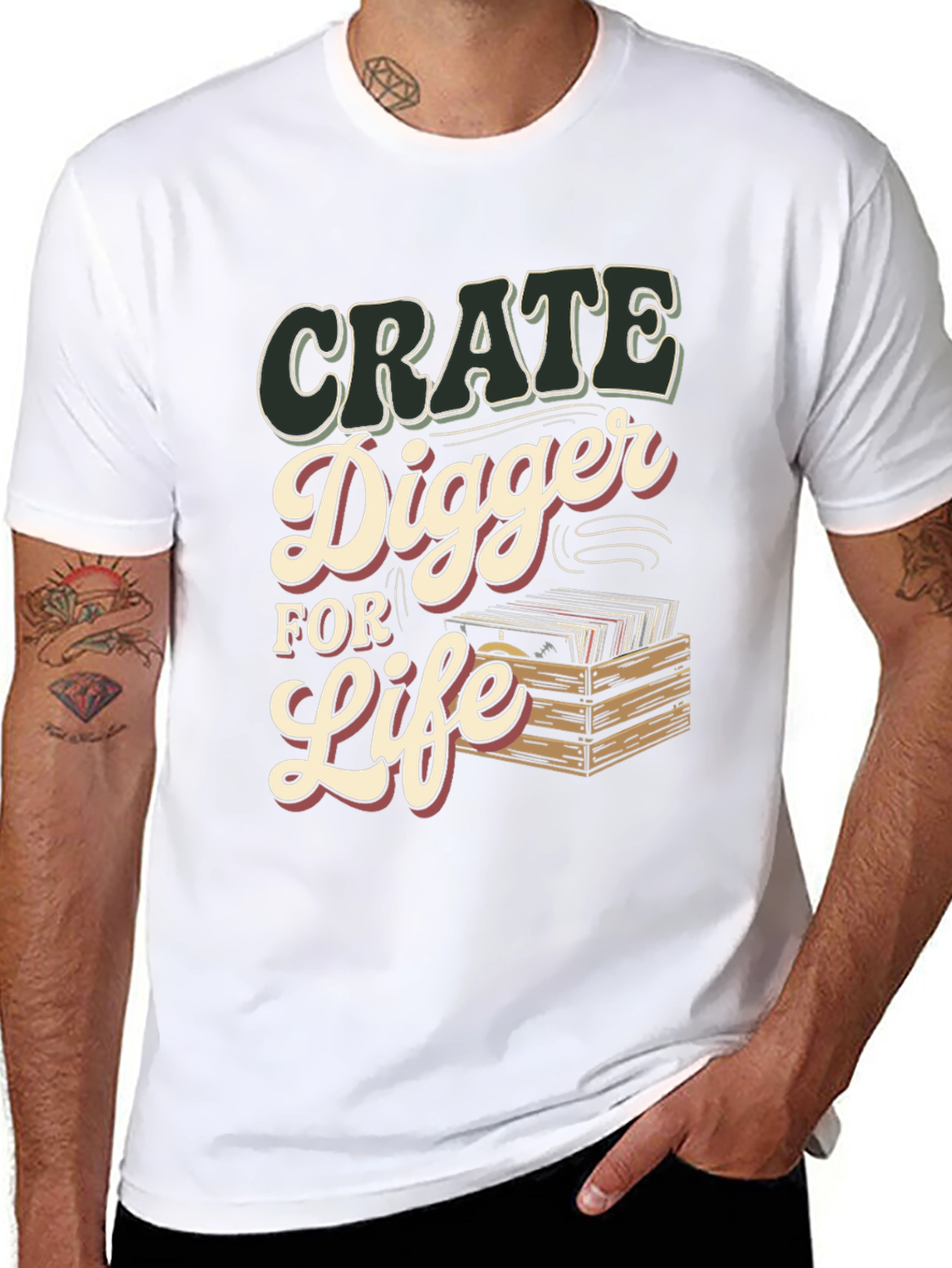 Crate Digger for Life T-Shirt