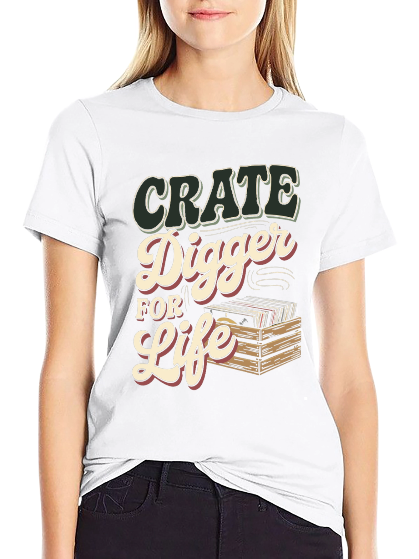 Crate Digger for Life T-Shirt