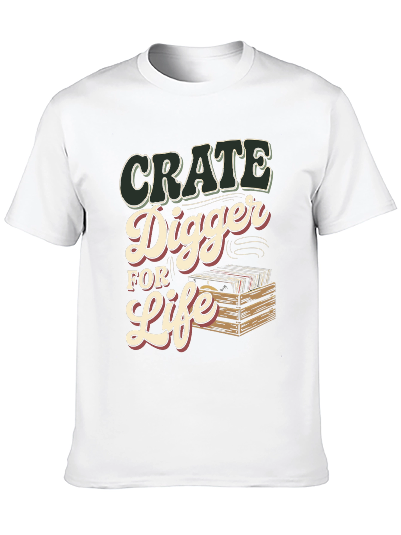Crate Digger for Life T-Shirt