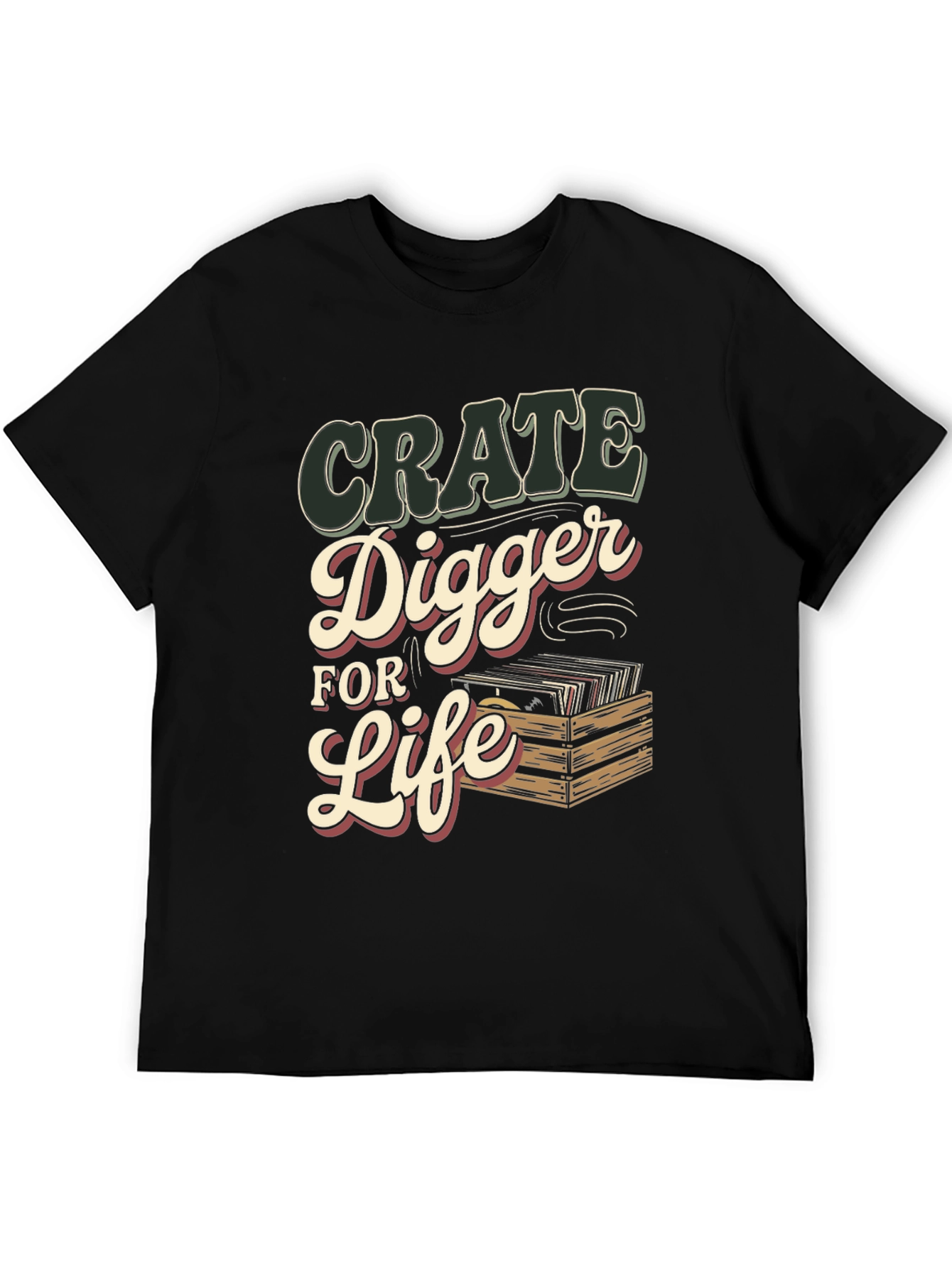 Crate Digger for Life T-Shirt