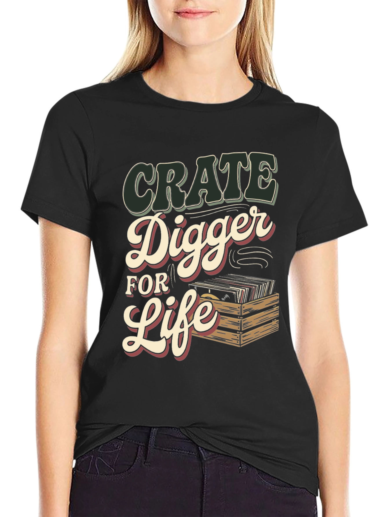 Crate Digger for Life T-Shirt