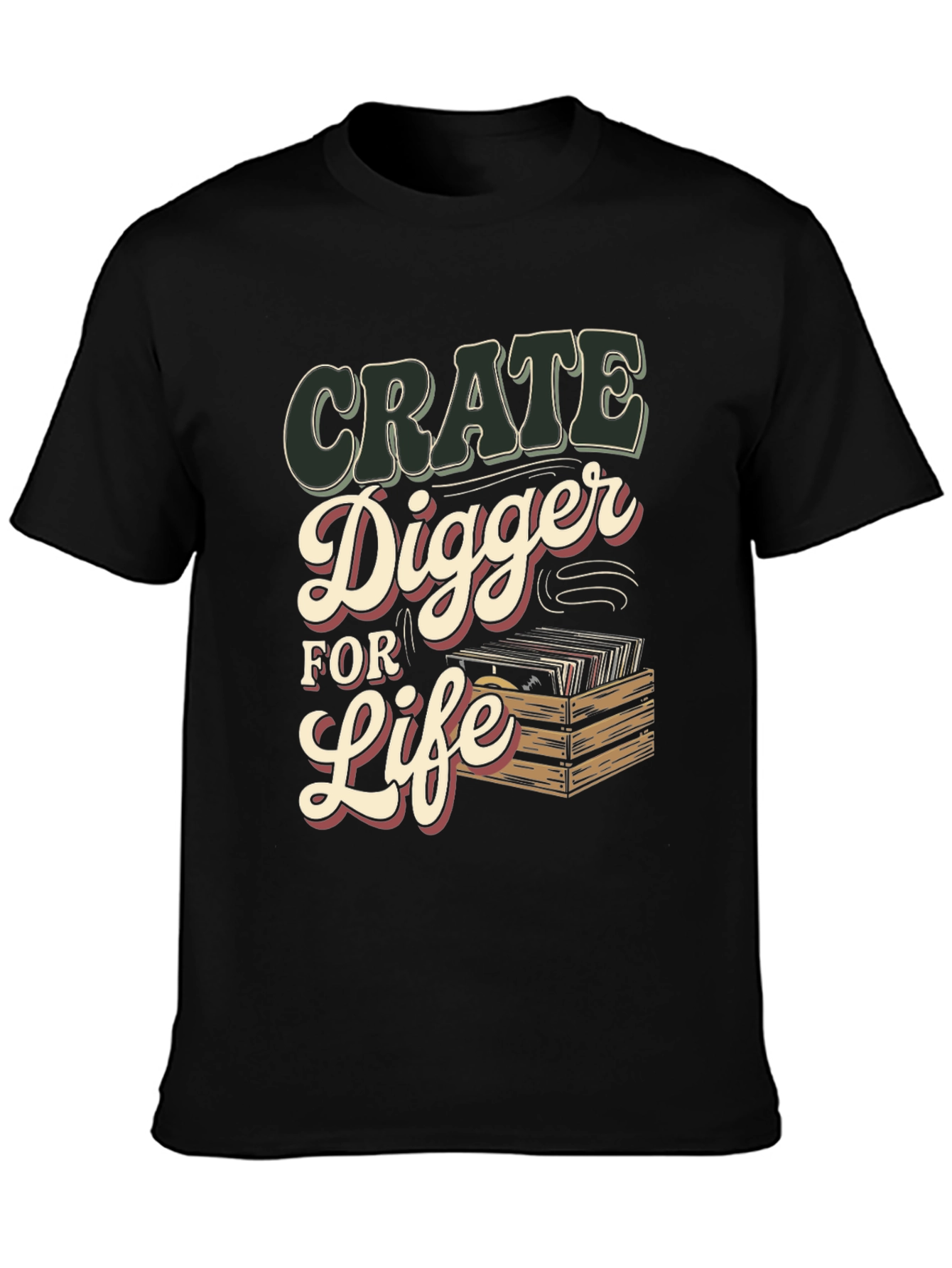 Crate Digger for Life T-Shirt