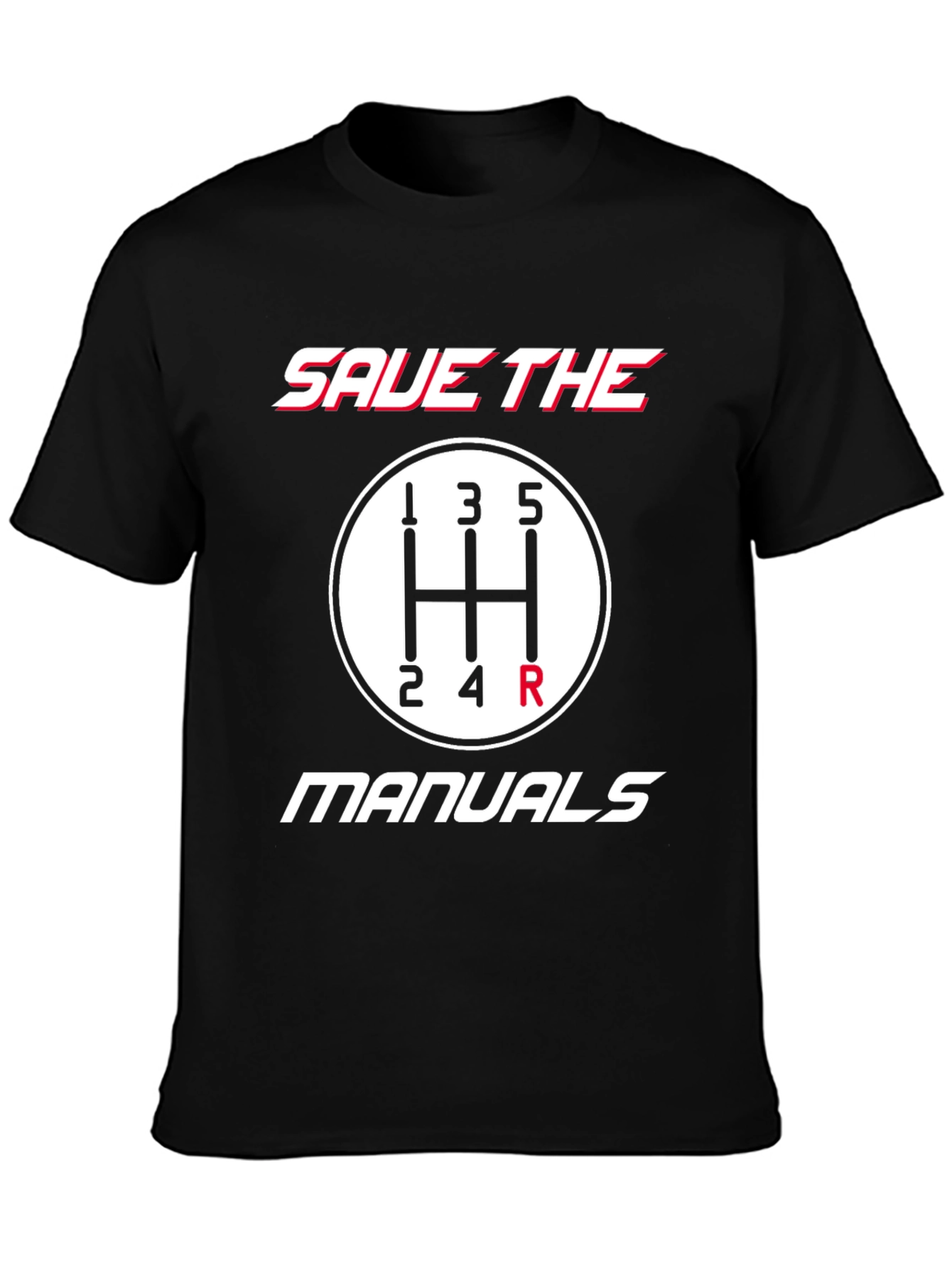 Save The Manuals Black Graphic T-Shirt