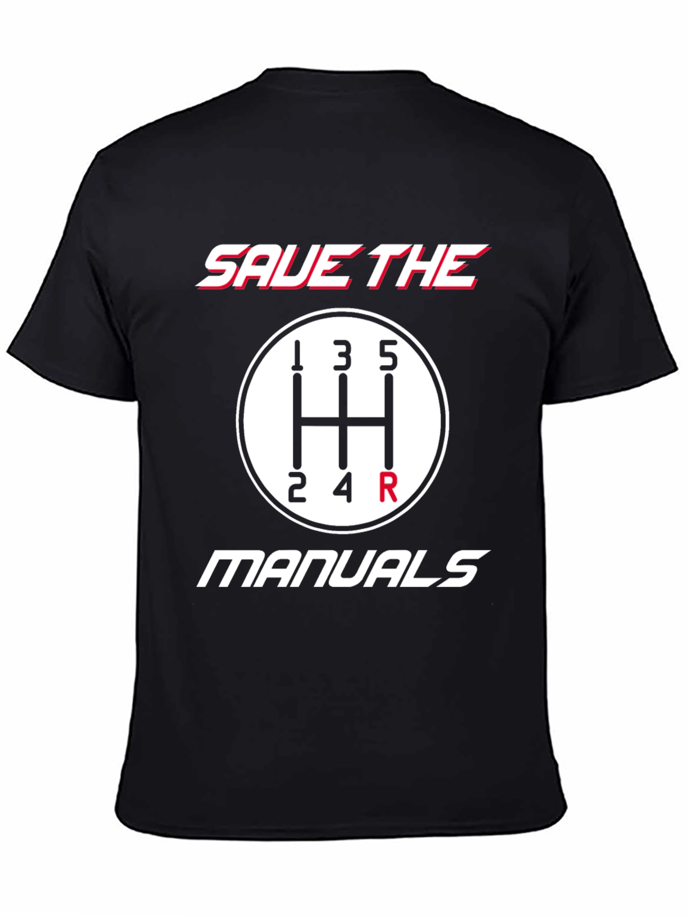 Save The Manuals Black Graphic T-Shirt