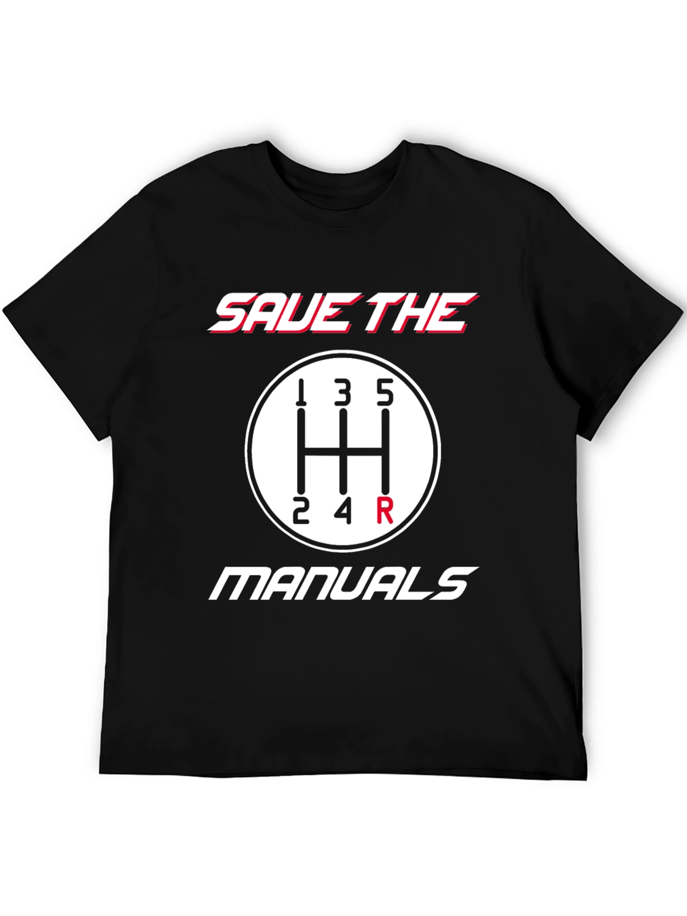 Save The Manuals Black Graphic T-Shirt