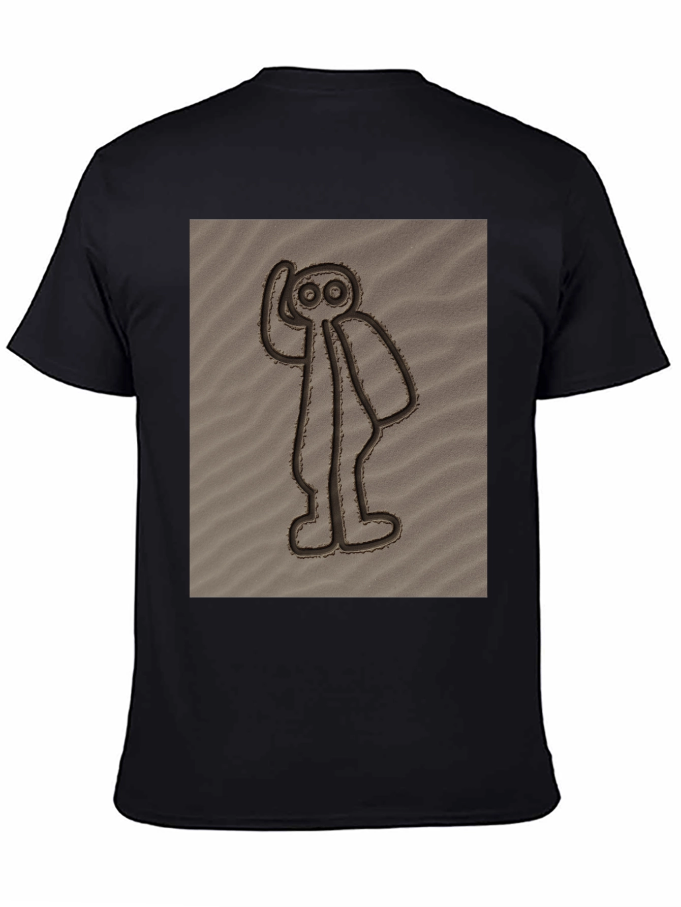Nazca Lines Alien Black T-Shirt