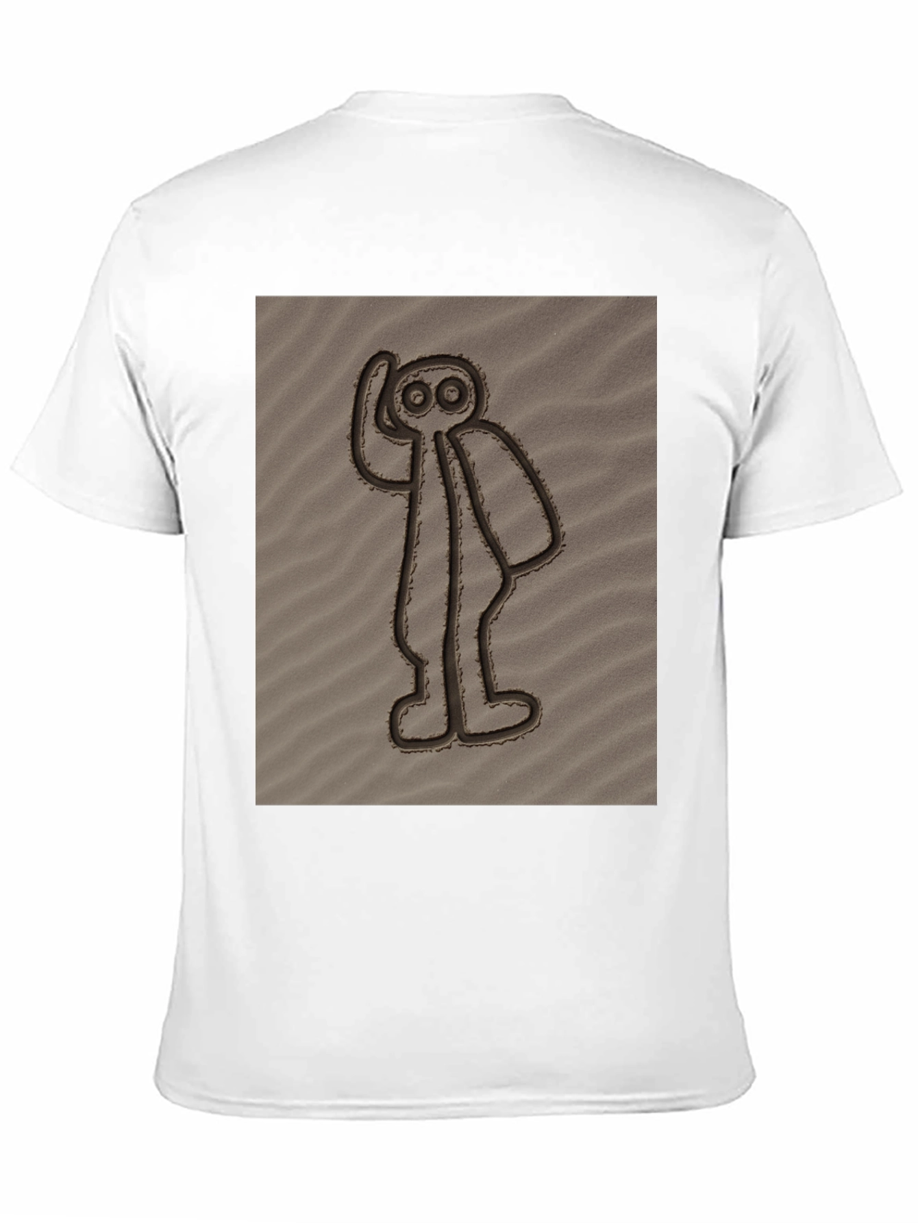 Nazca Lines Alien Black T-Shirt