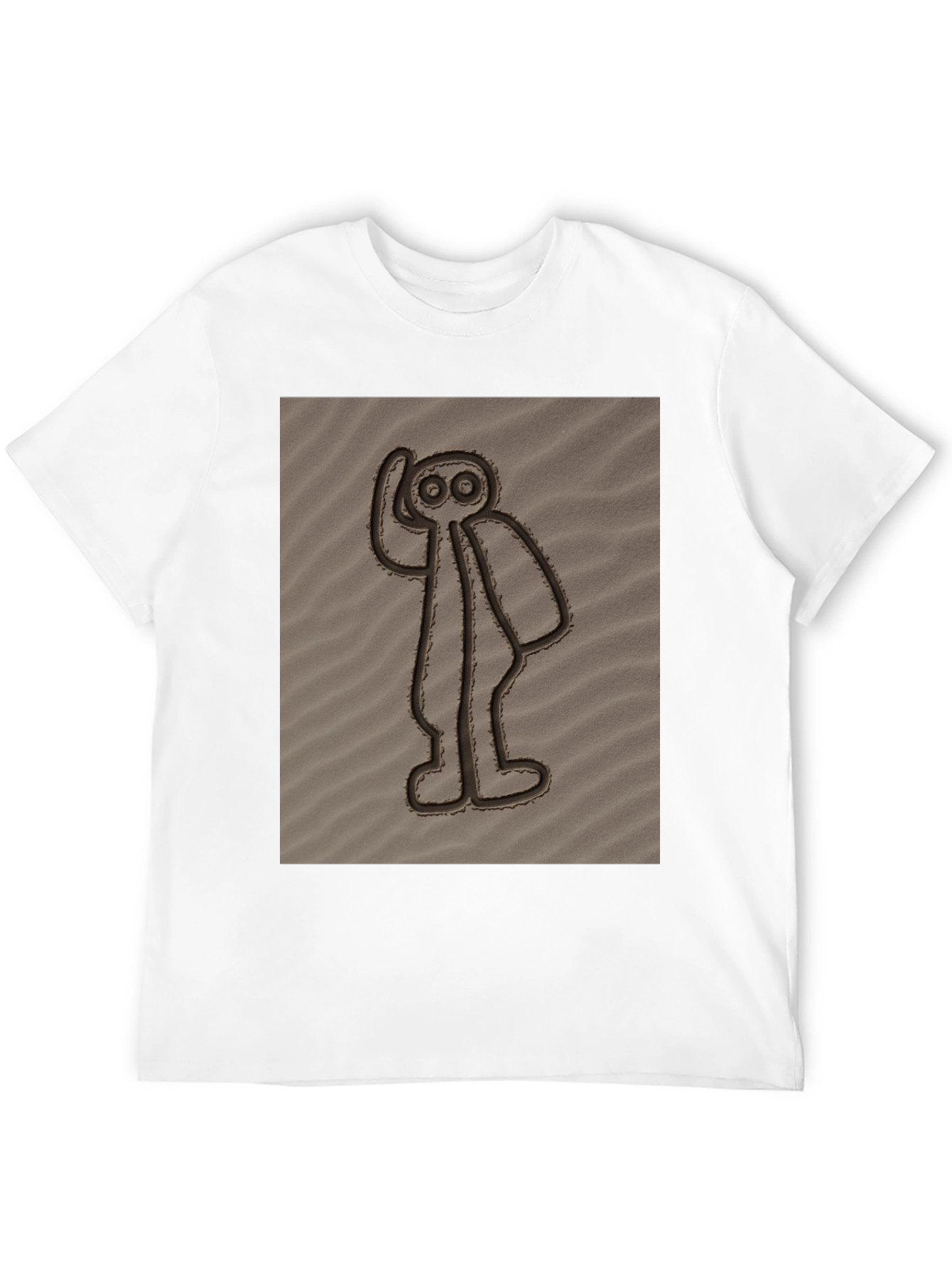 Nazca Lines Alien Black T-Shirt