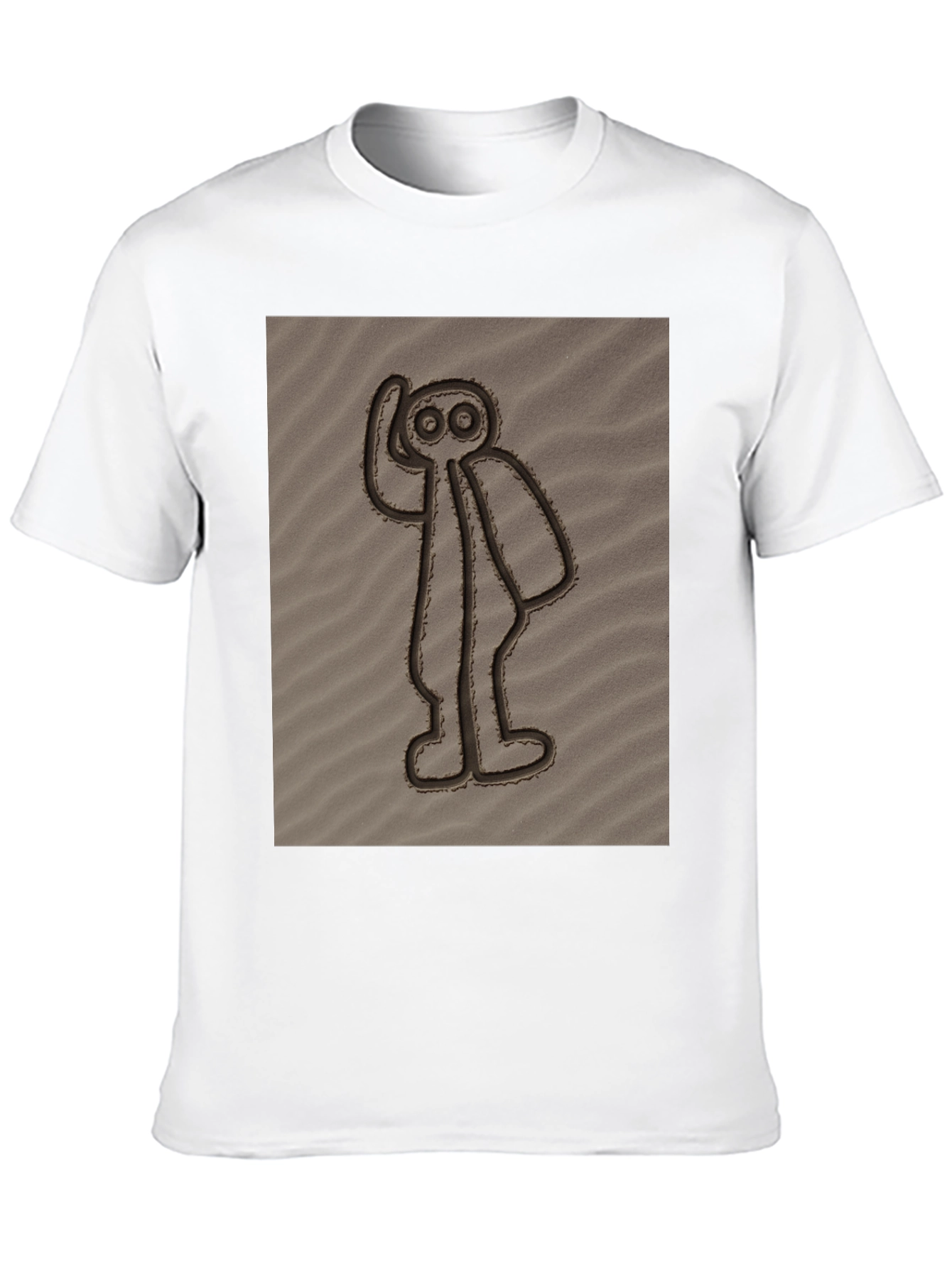 Nazca Lines Alien Black T-Shirt