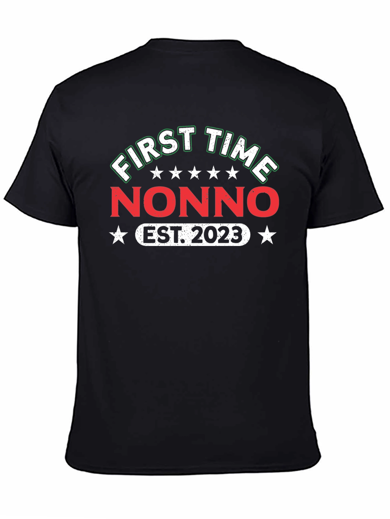 First Time Nonno Est. 2023 T-Shirt