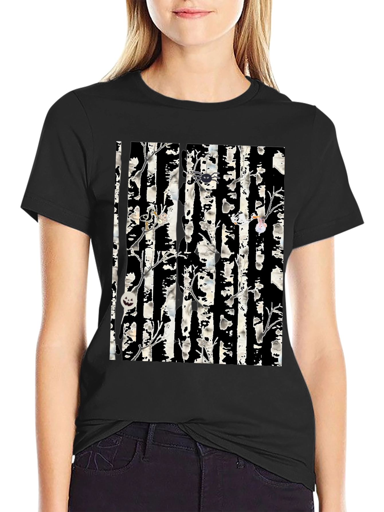 Halloween Tree Black T-Shirt