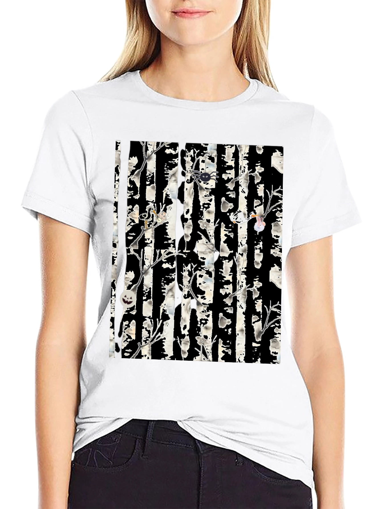 Halloween Tree Black T-Shirt