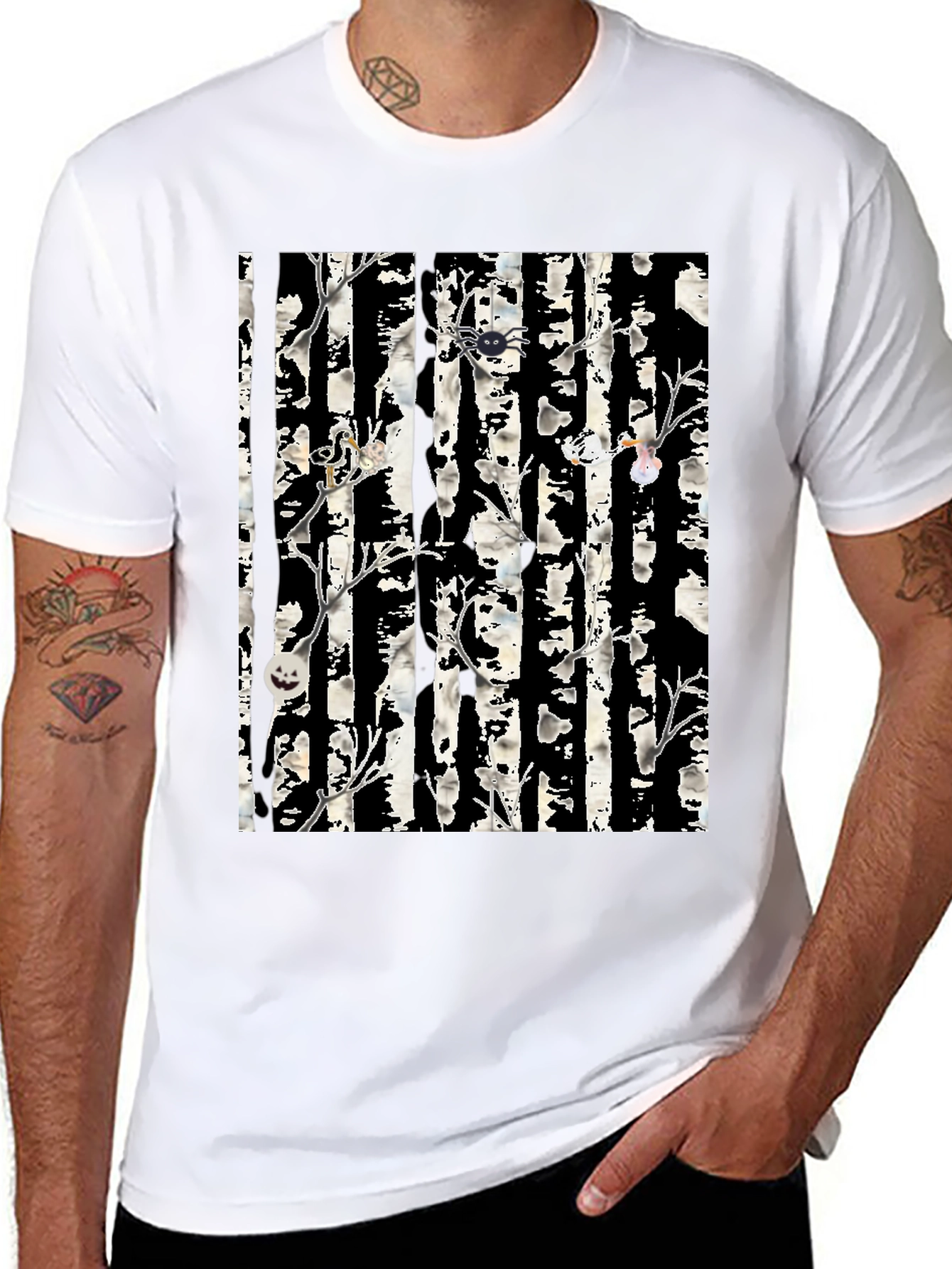 Halloween Tree Black T-Shirt