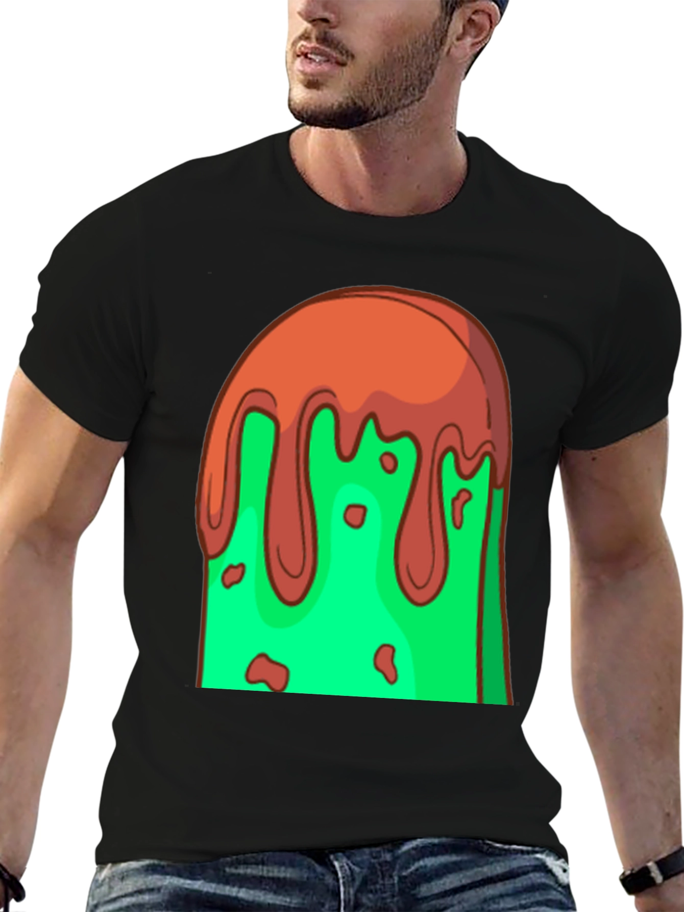 Melting Ice Cream Graphic T-Shirt