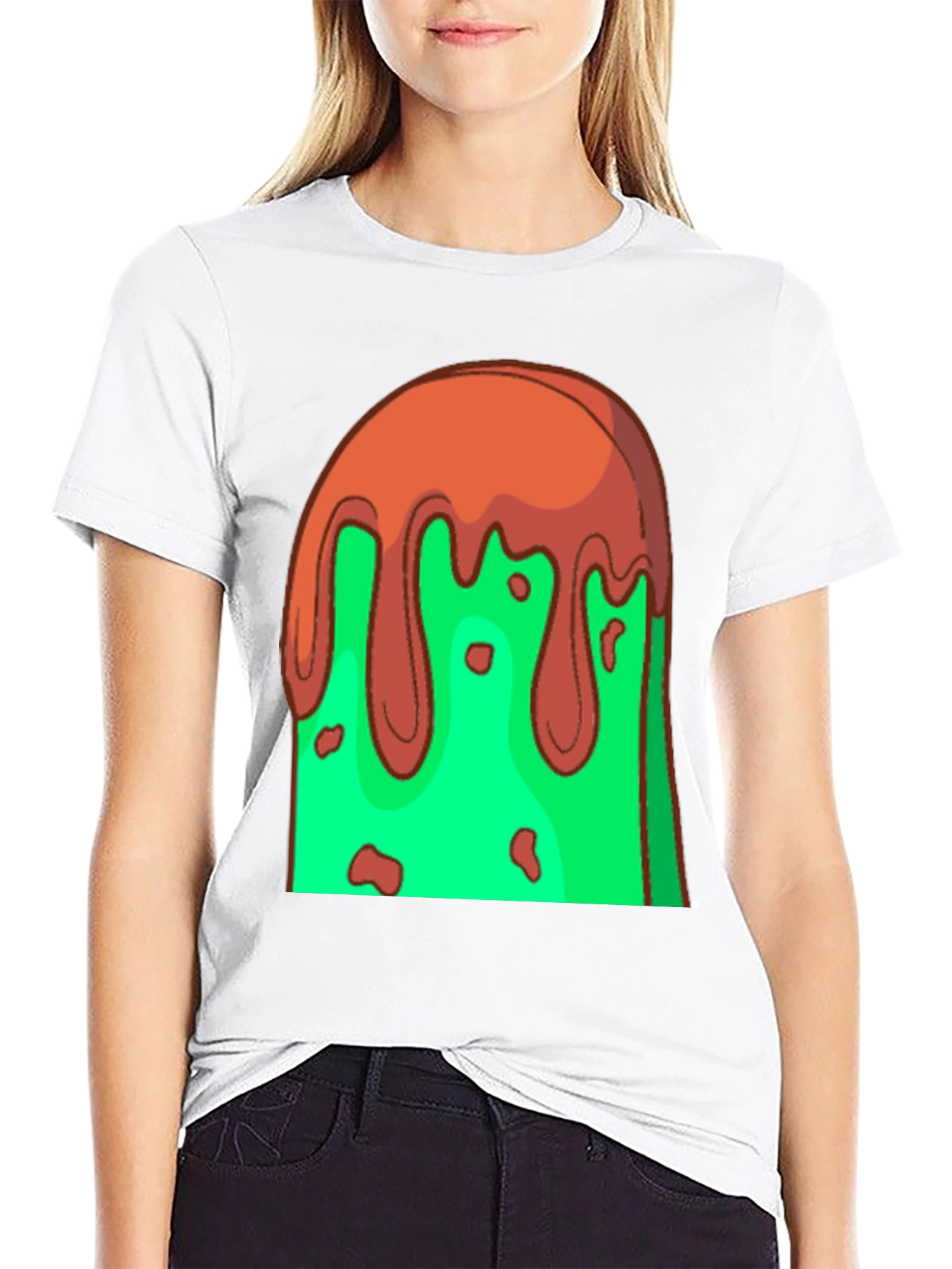 Melting Ice Cream Graphic T-Shirt