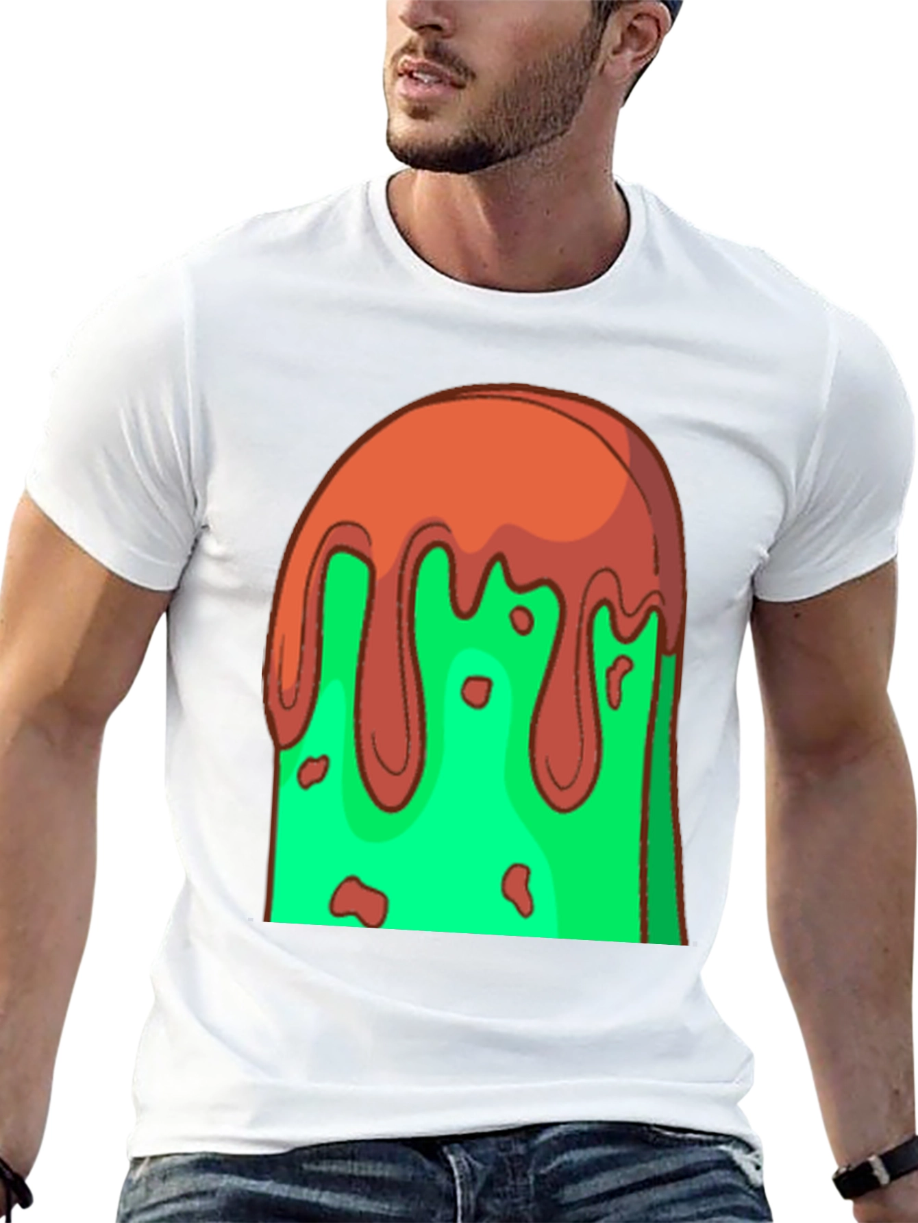 Melting Ice Cream Graphic T-Shirt