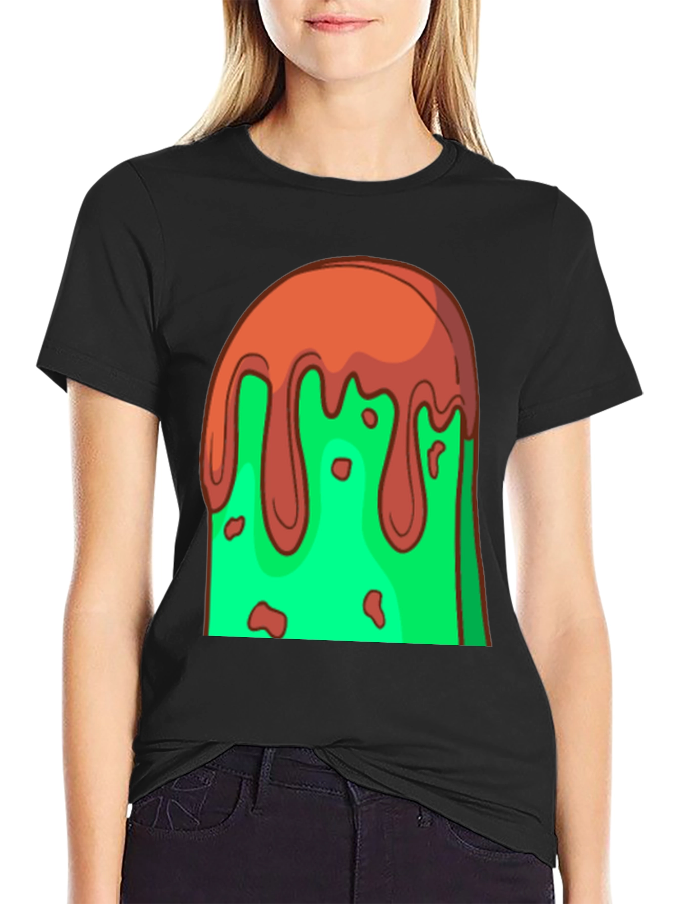 Melting Ice Cream Graphic T-Shirt