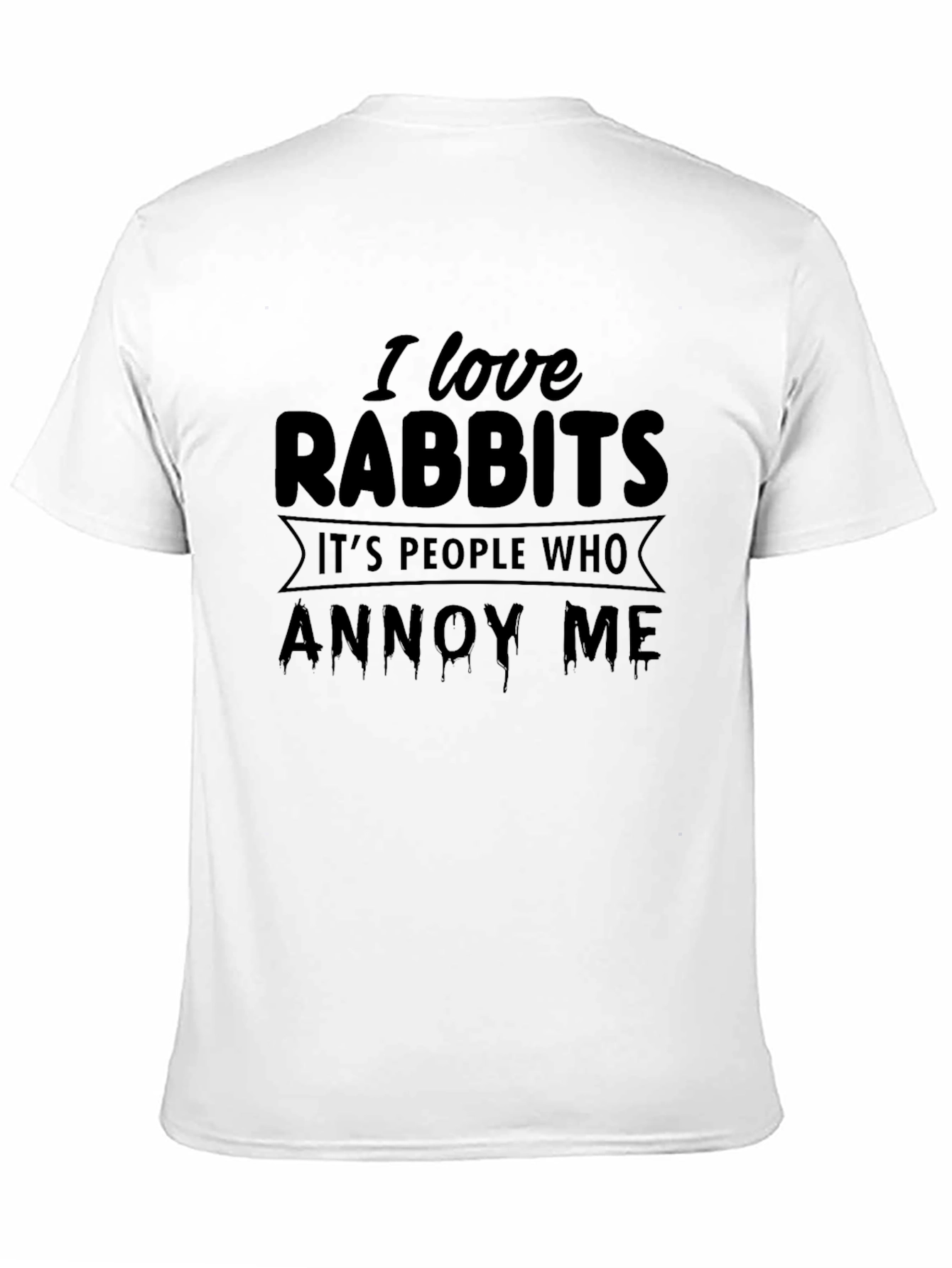 I Love Rabbits Funny Graphic T-Shirt