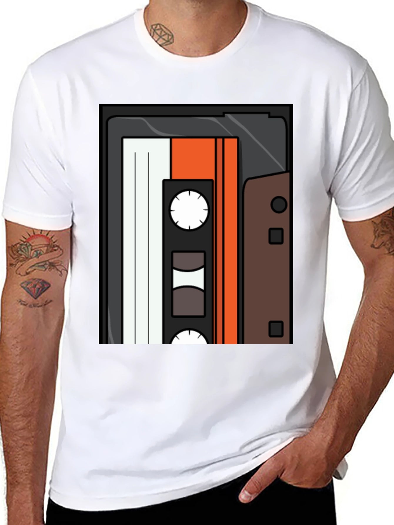 Retro Mixtape Graphic Tee - Classic Cassette T-Shirt