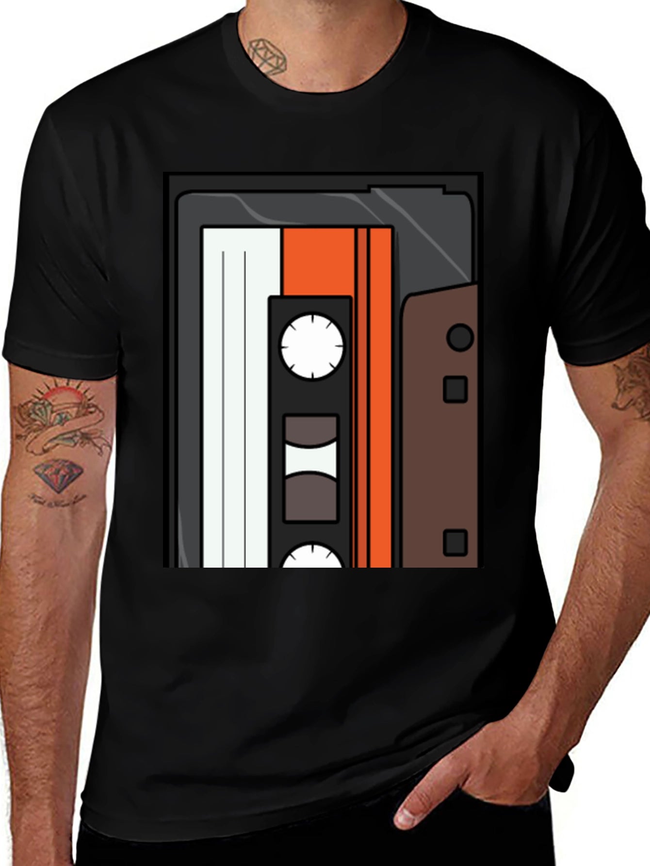 Retro Mixtape Graphic Tee - Classic Cassette T-Shirt