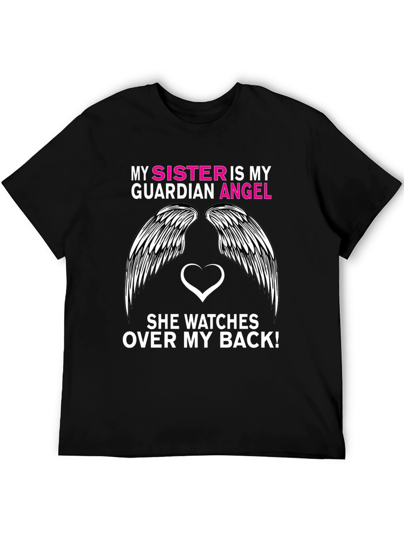 Sister Guardian Angel Graphic Tee