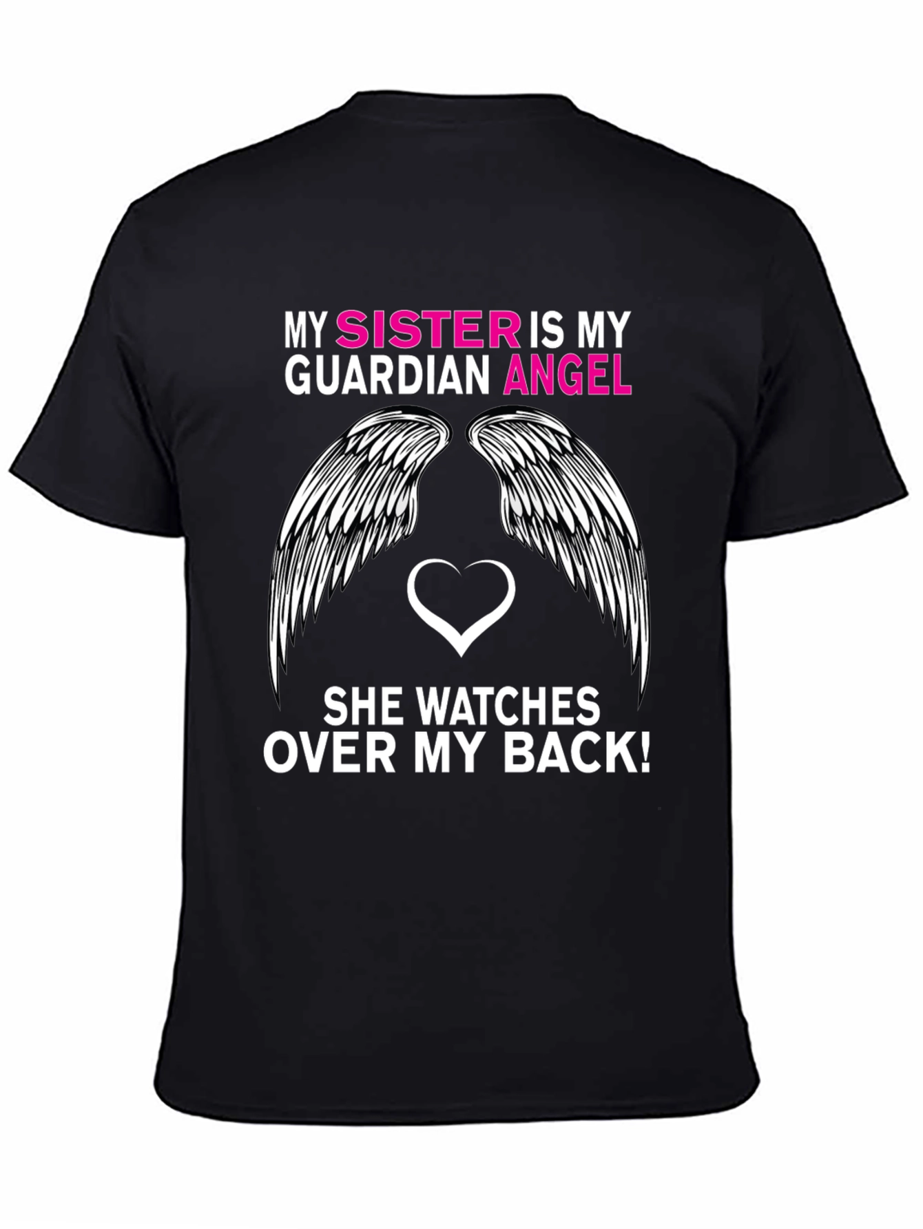 Sister Guardian Angel Graphic Tee