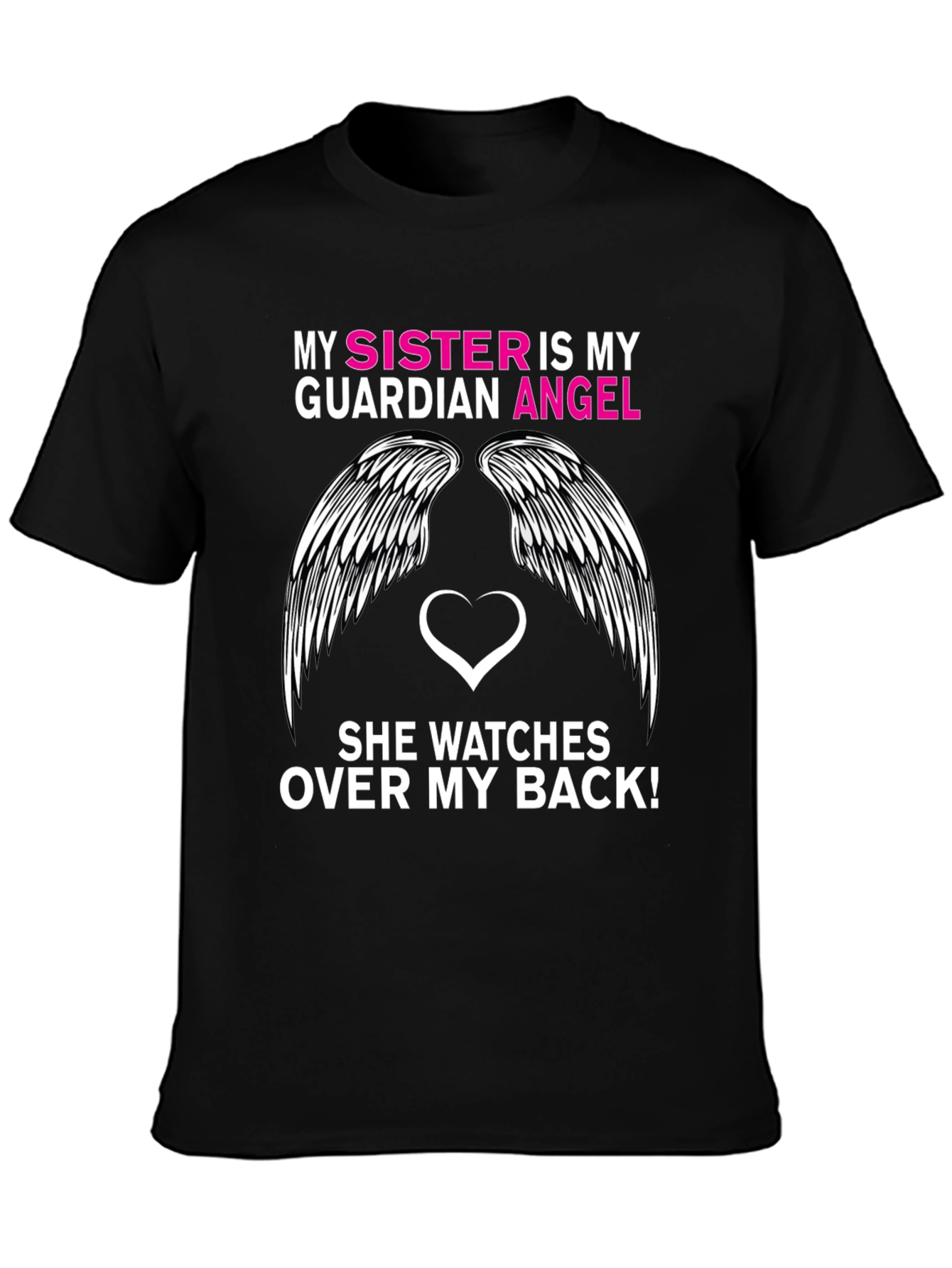 Sister Guardian Angel Graphic Tee