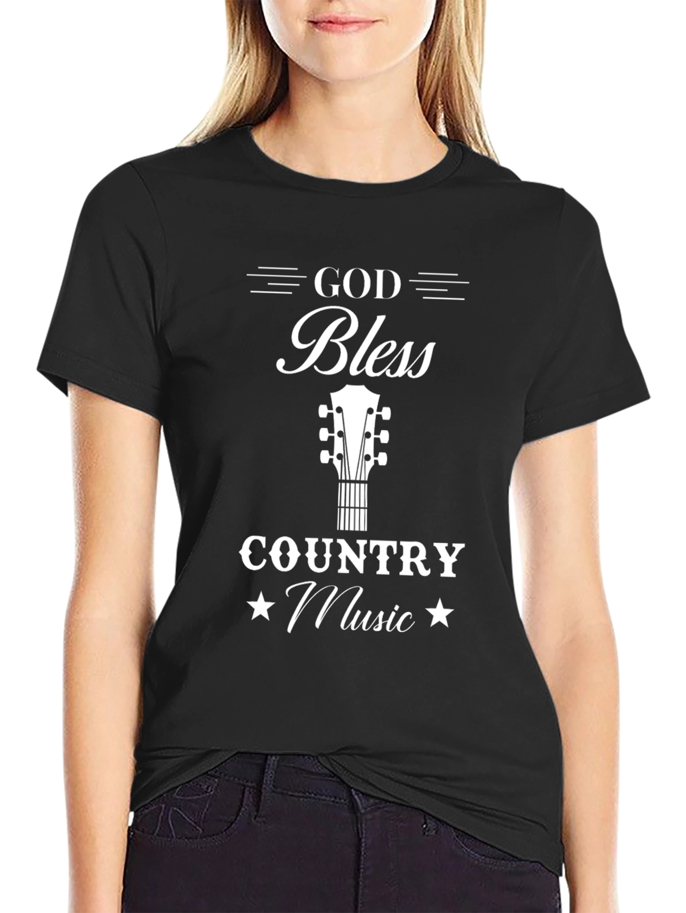 God Bless Country Music Graphic Tee